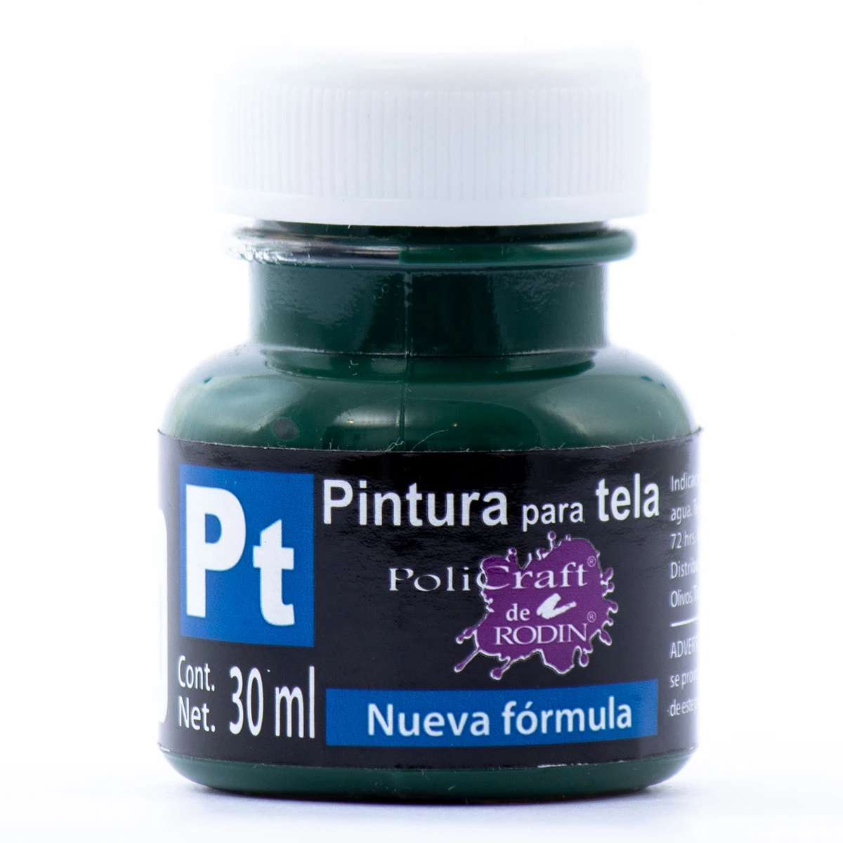 PINTURA TELA POLICRAFT 30ML 1336 VERDE OLIVO