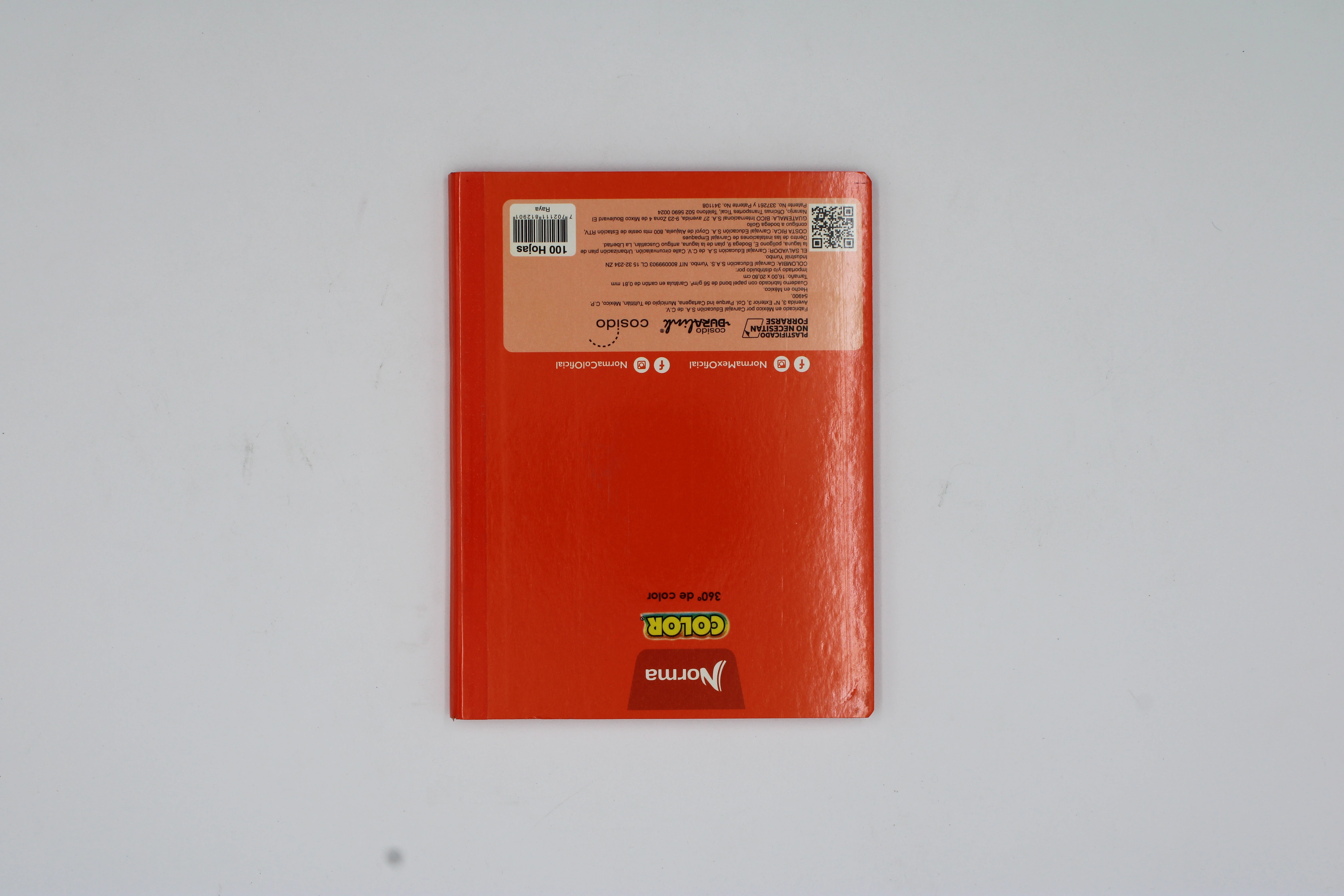 CUADERNO FRANCES 100HJS COS NORMA COL 360 RAYA