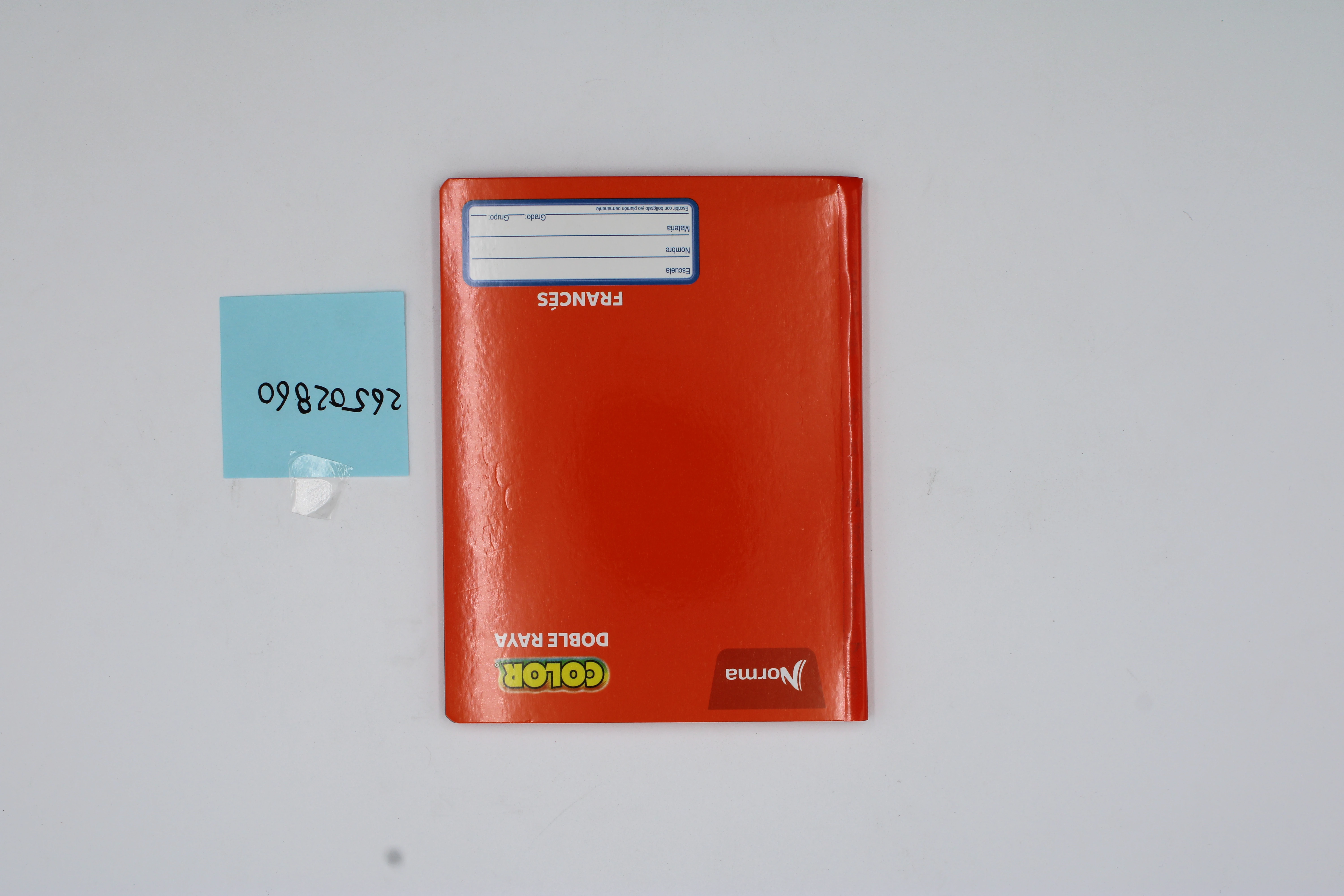 CUADERNO FRANCES 100HJS COSIDO NORMA COLOR 360 DOBLE RAYA