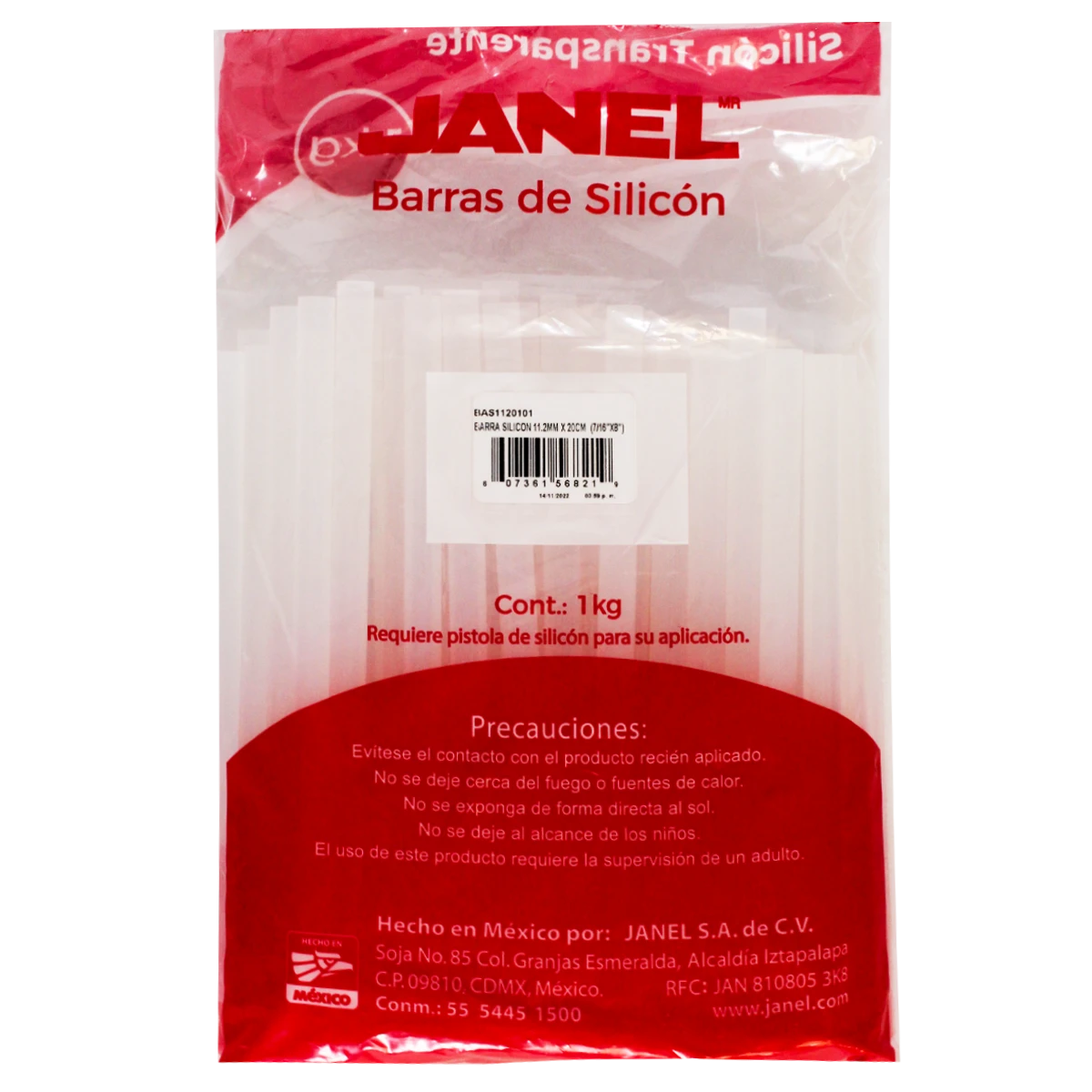 SILICON BARRA JANEL 11.2X20CMS KG GRUESO