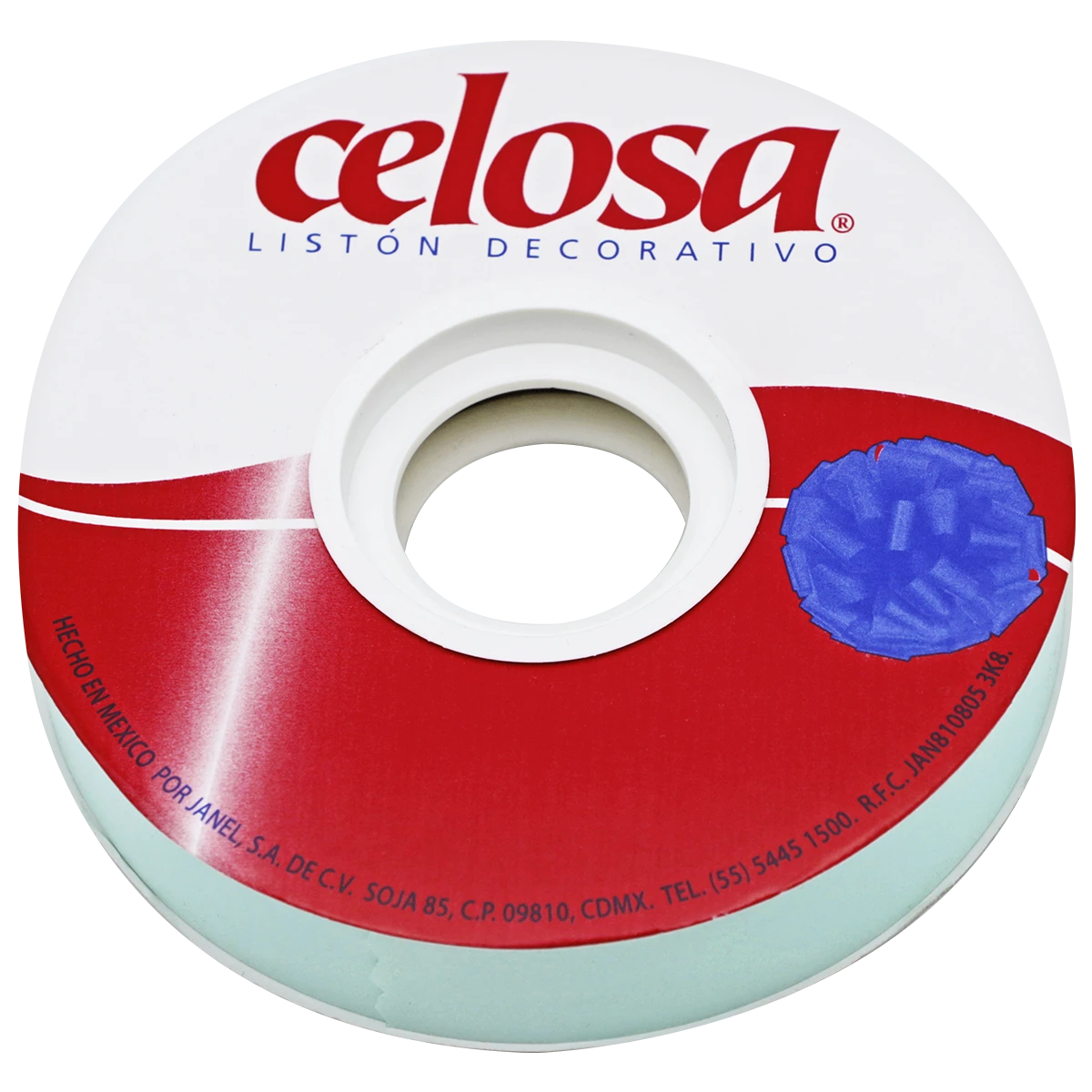 LISTON CELOSA 019 LISO NO. 5 AZUL AGUA