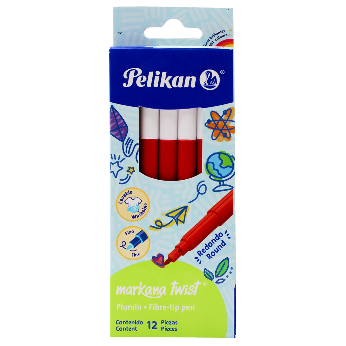 PLUMON COLORELLA STAR C/12 ROJO