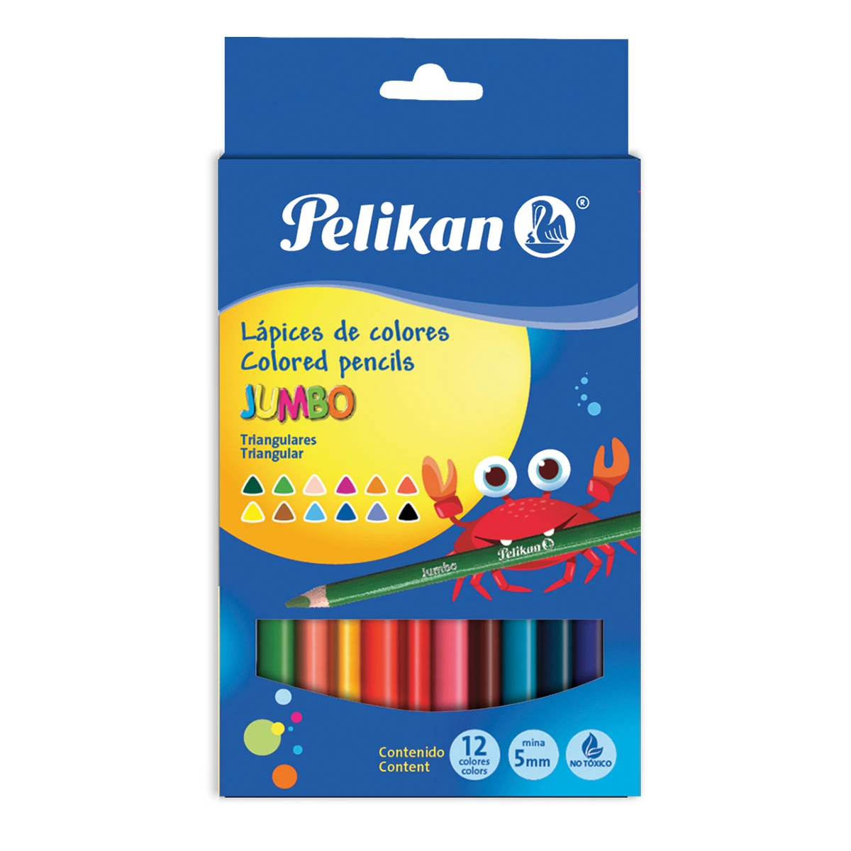 COLORES JUMBO TRIANGULAR 5MM C/12 30330306