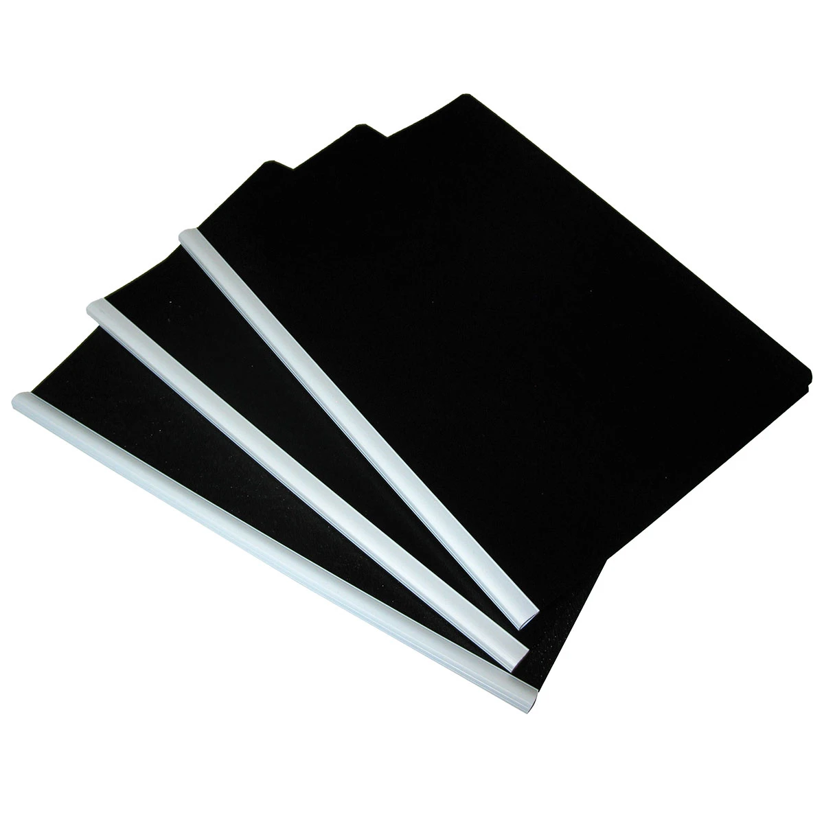 FOLDER CARTA CON COSTILLA C/10 NEGRO