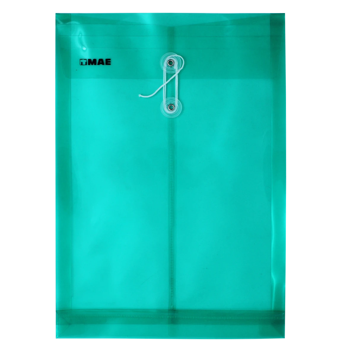 SOBRE OFICIO PLASTICO VERTICAL CON HILO SHFV VERDE