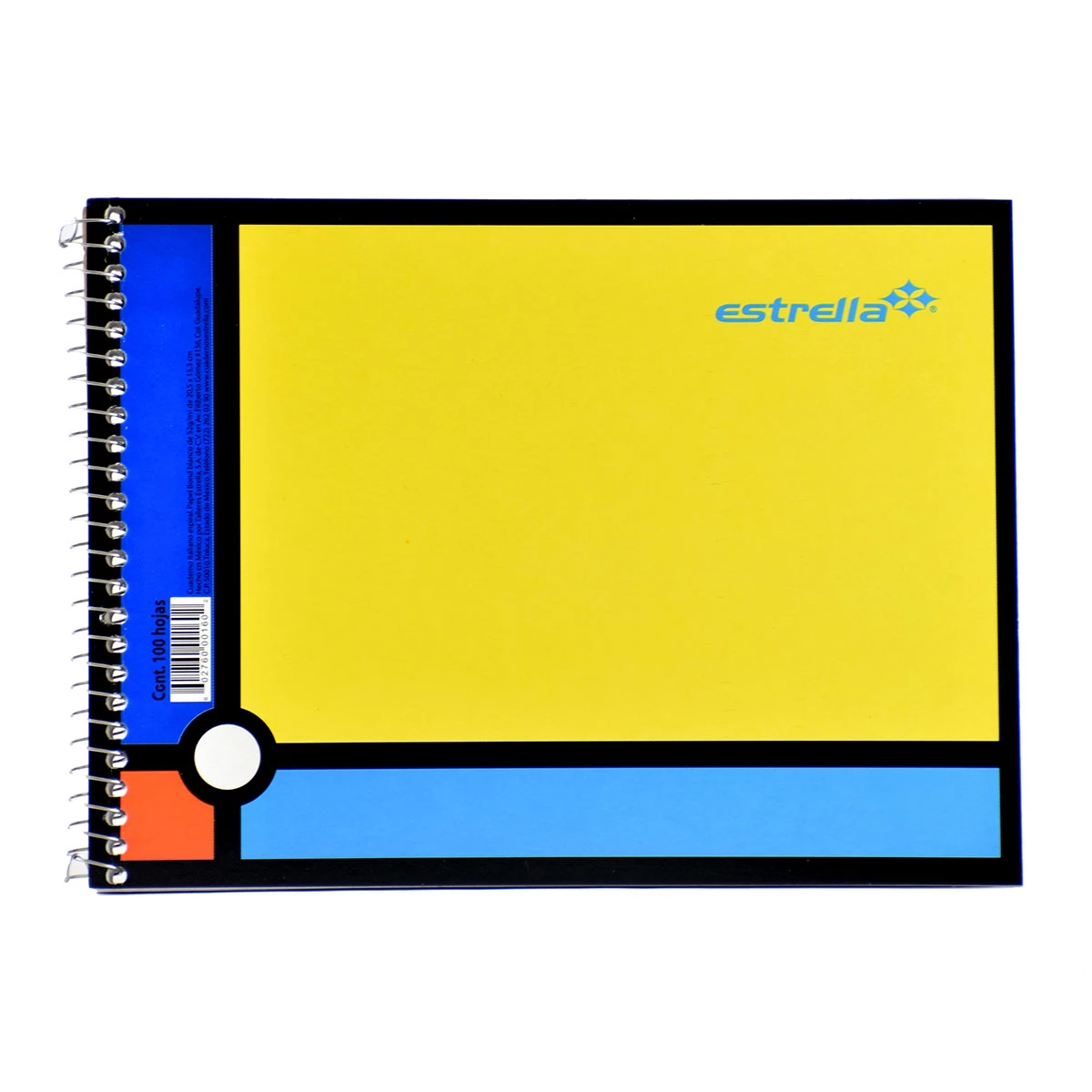 CUADERNO ITALIANO 100HJS ESPIRAL BLANCO 160