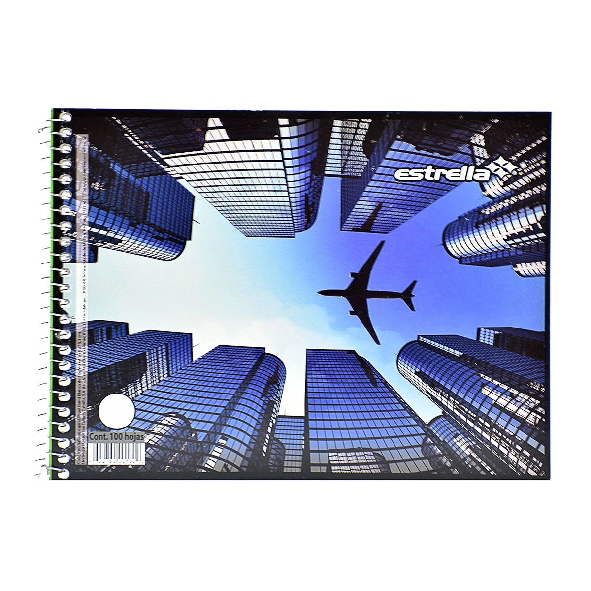 CUADERNO ITALIANO 100HJS ESPIRAL BLANCO 160
