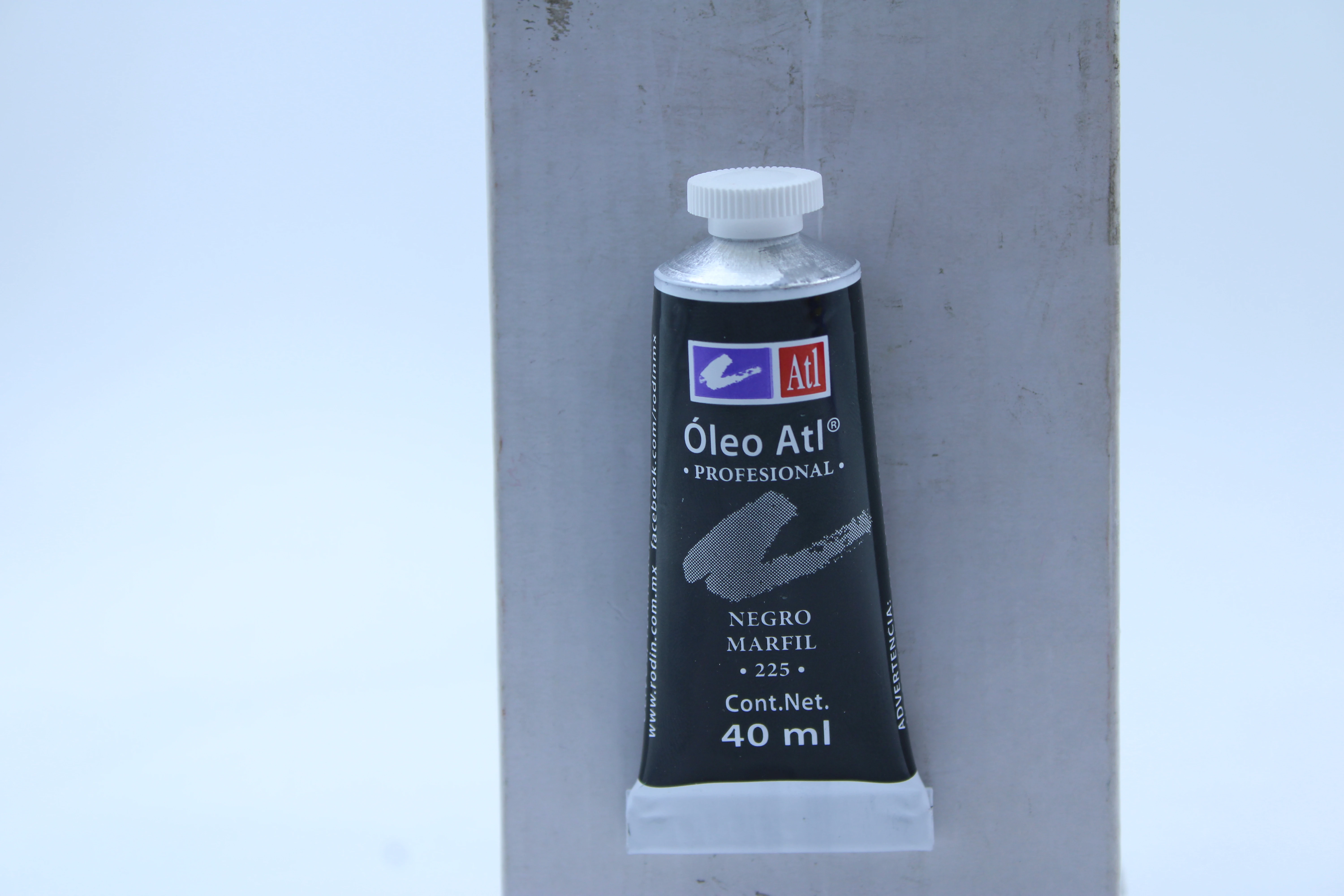 PINTURA OLEO ATL 40ML 225 NEGRO MARFIL
