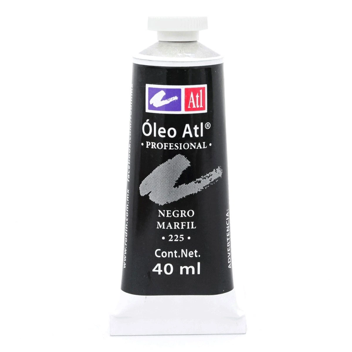 PINTURA OLEO ATL 40ML 225 NEGRO MARFIL