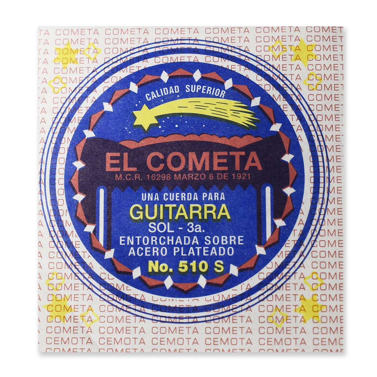 CUERDA P/GUITARRA ACERO 3RA S/BORLA COGS-510S-6
