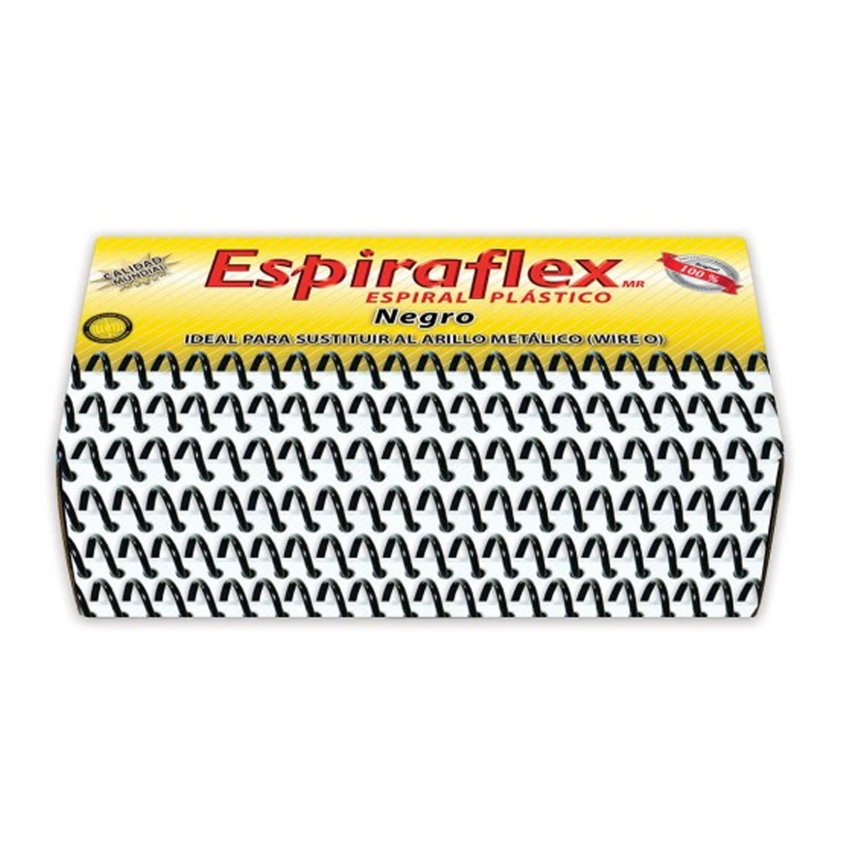 ESPIRAL PLASTICO NEGRO 10MM 3/8" C/100