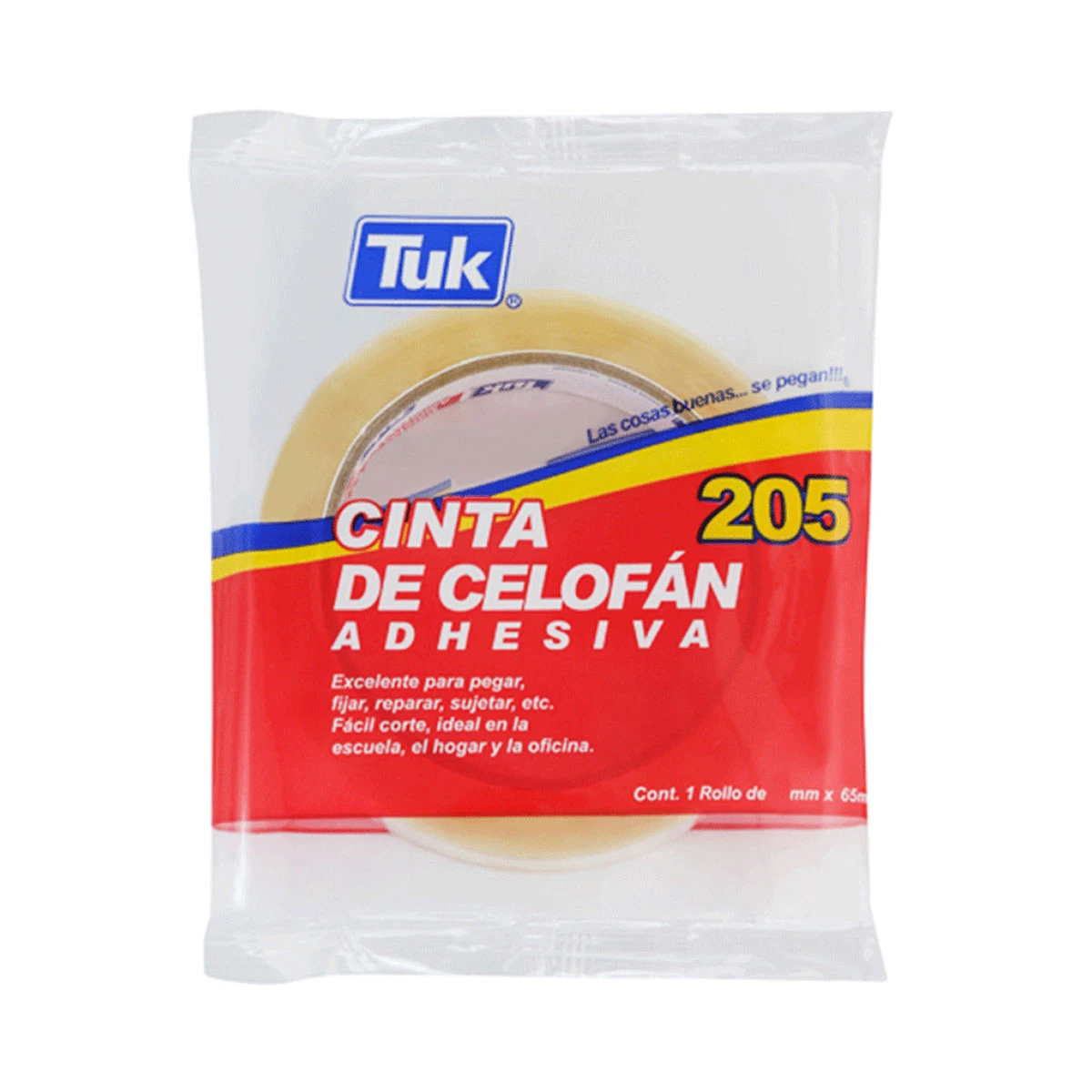 CINTA TRANSPARENTE 205 24MM X 65MTS