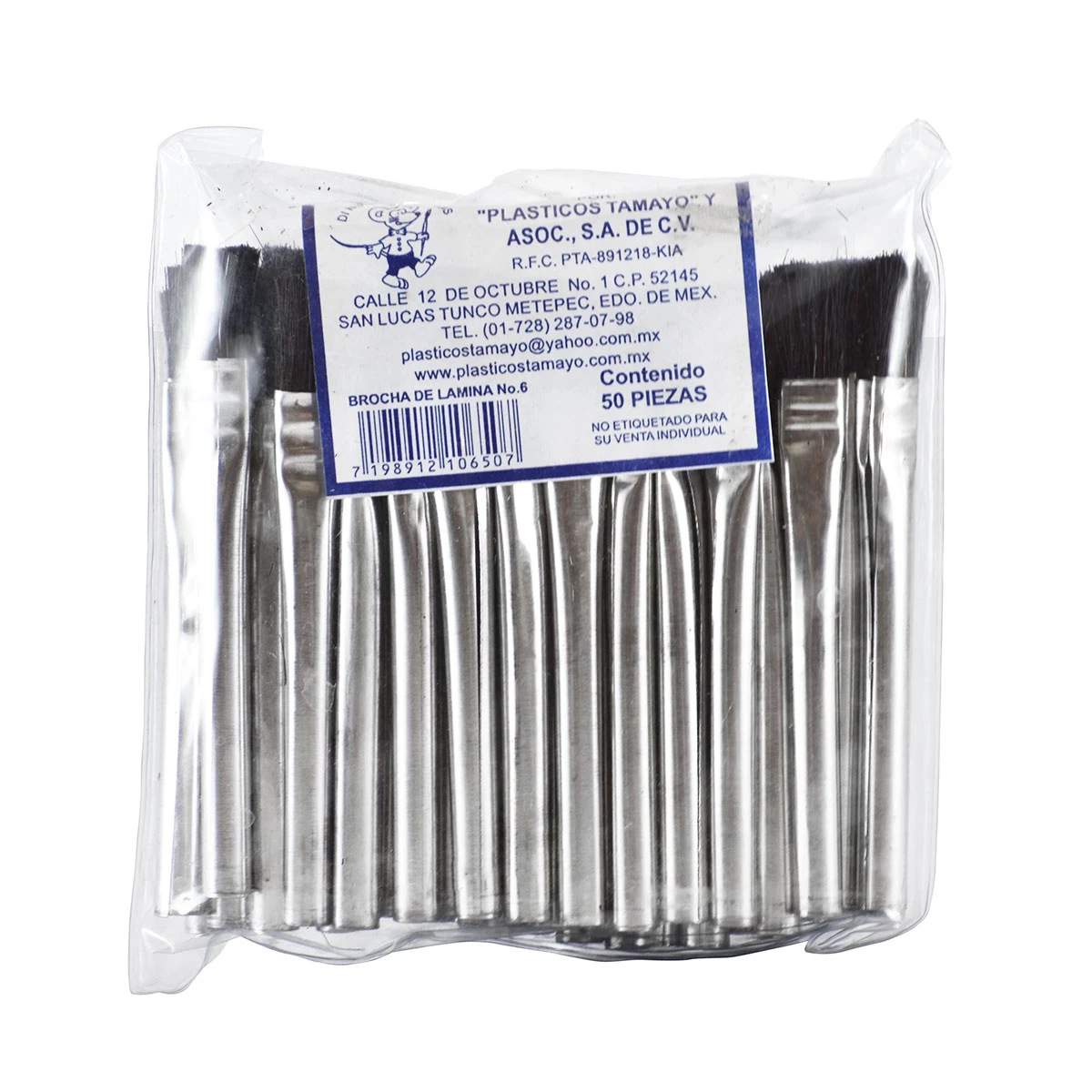 BROCHA DE LAMINA C/50 0121 NO. 6