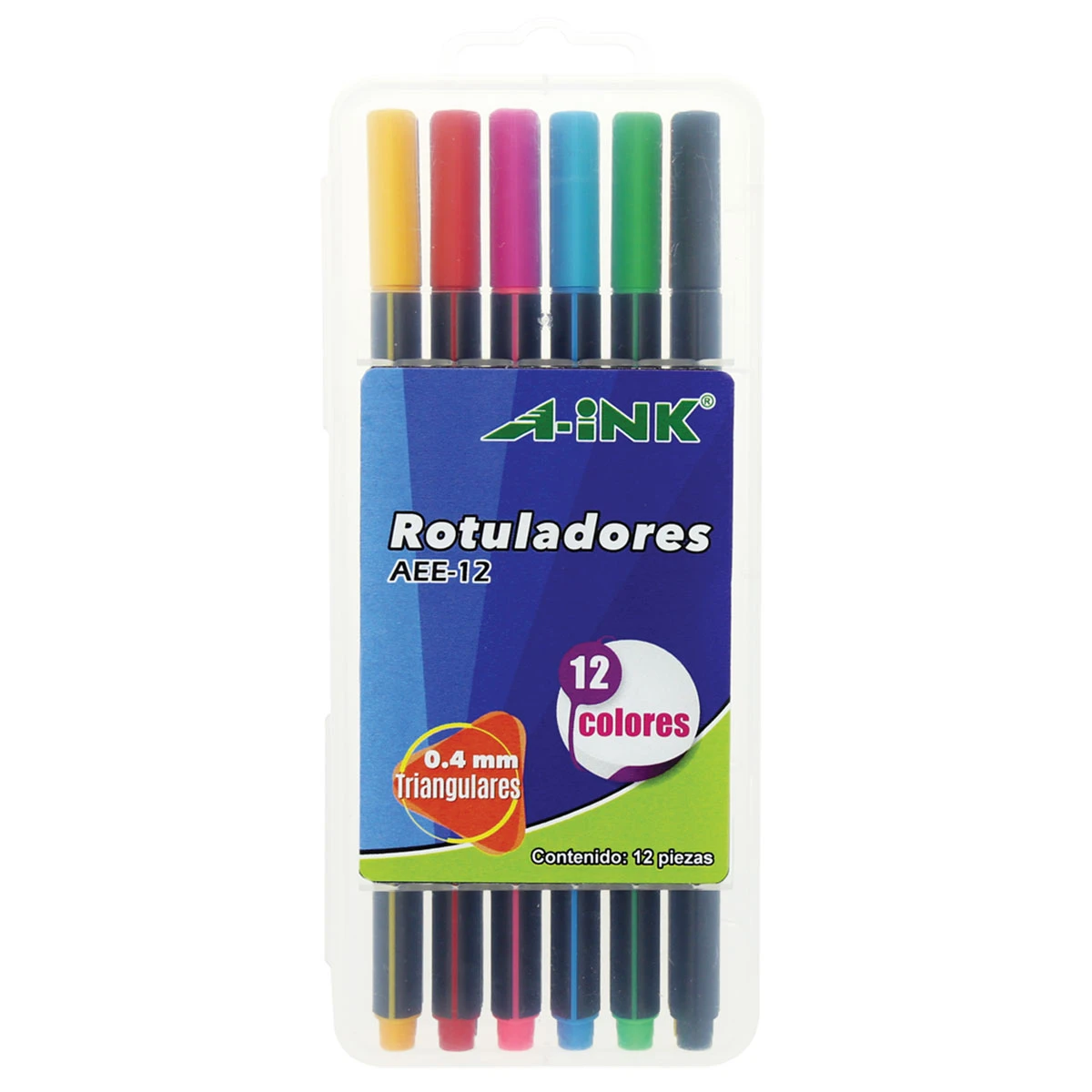 ROTULADOR 4MM C/12 COL SURTIDOS AEE12