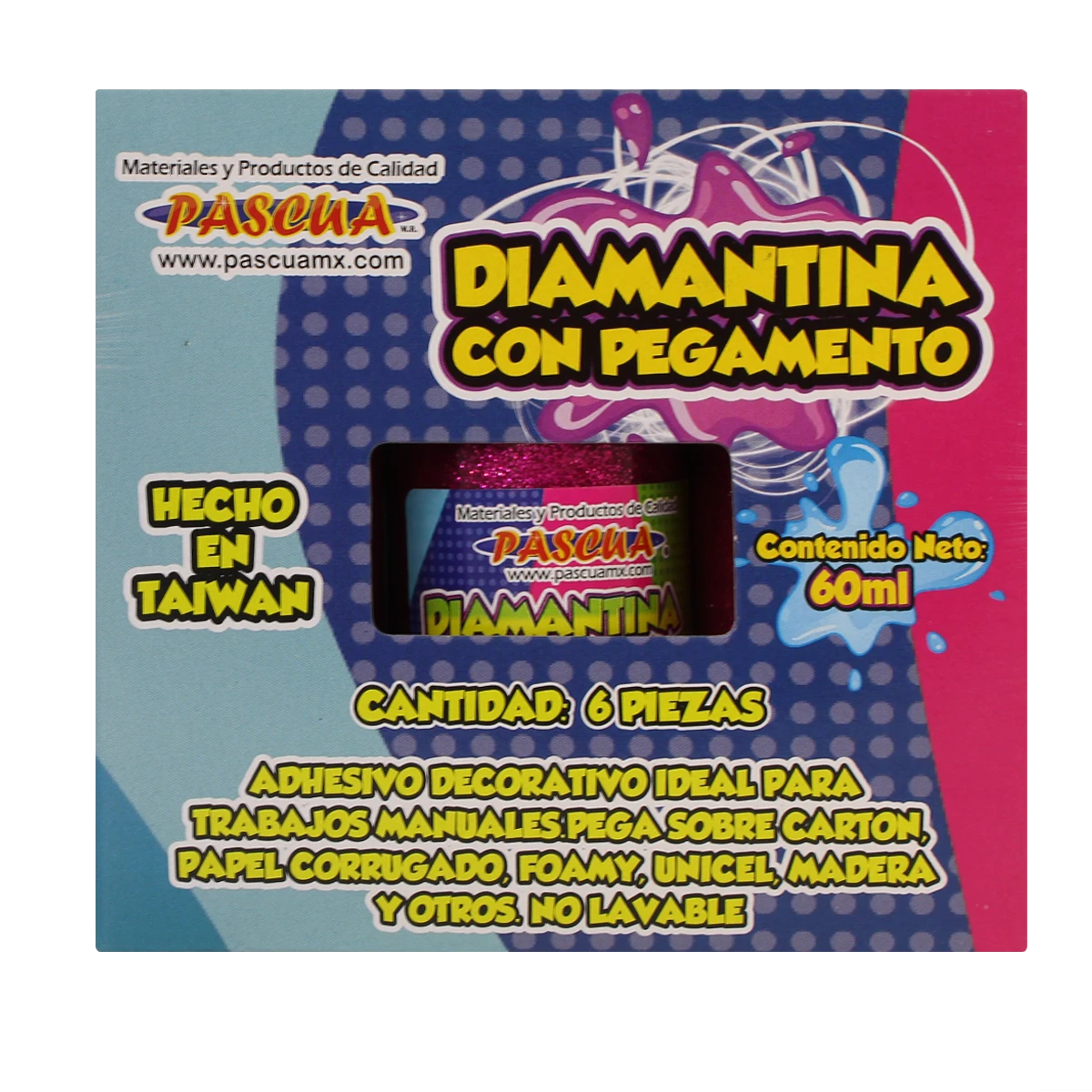 PEGAMENTO CON DIAMANTINA 60ML FIUSHA