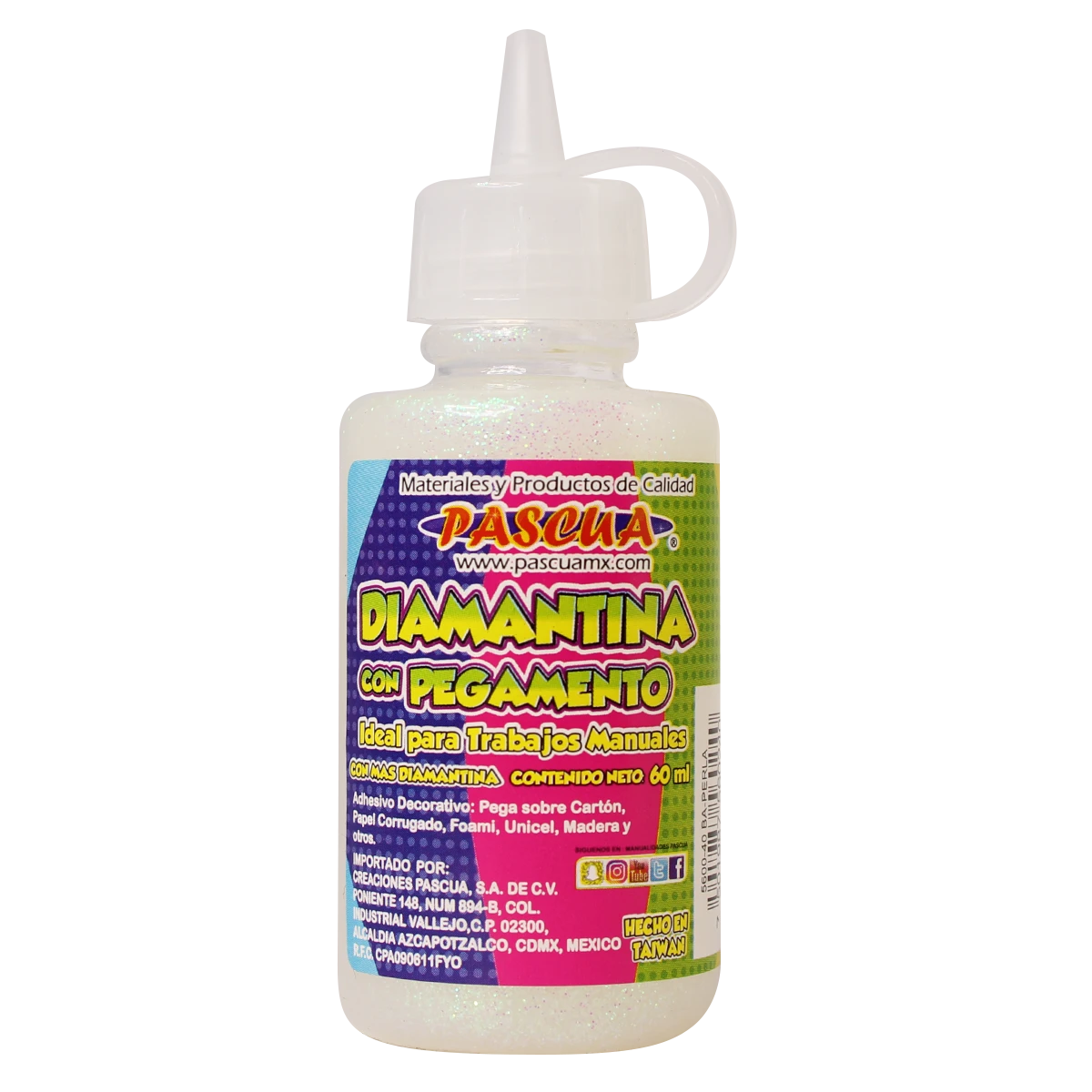 PEGAMENTO CON DIAMANTINA 60ML PERLA