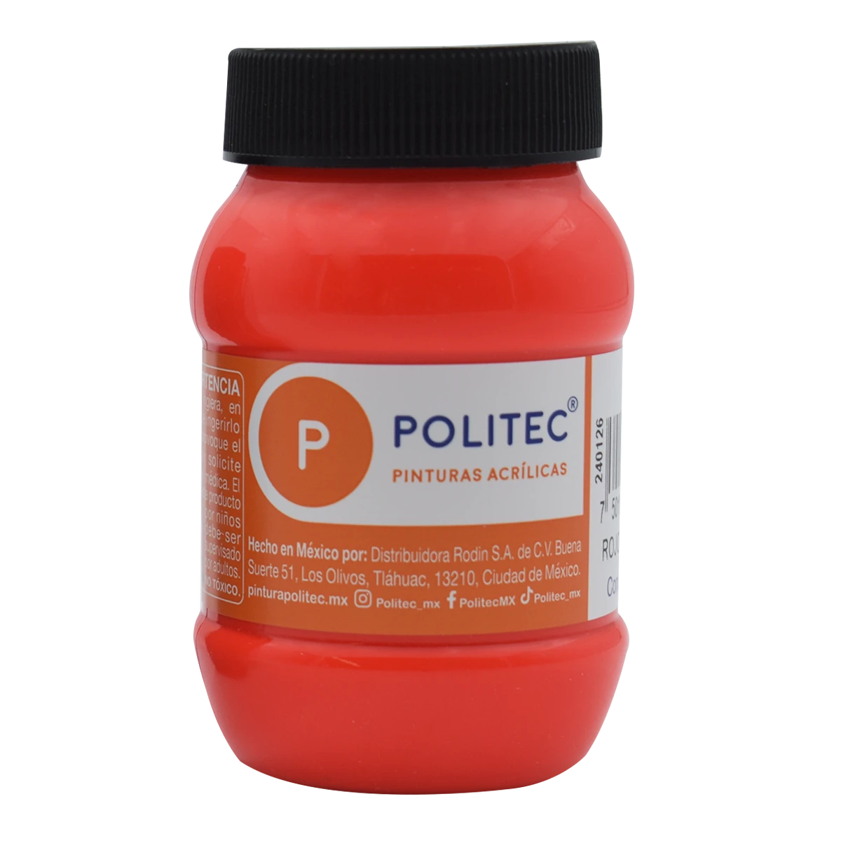 PINTURA ACRILICA FLUOR 100ML 802 ROJO