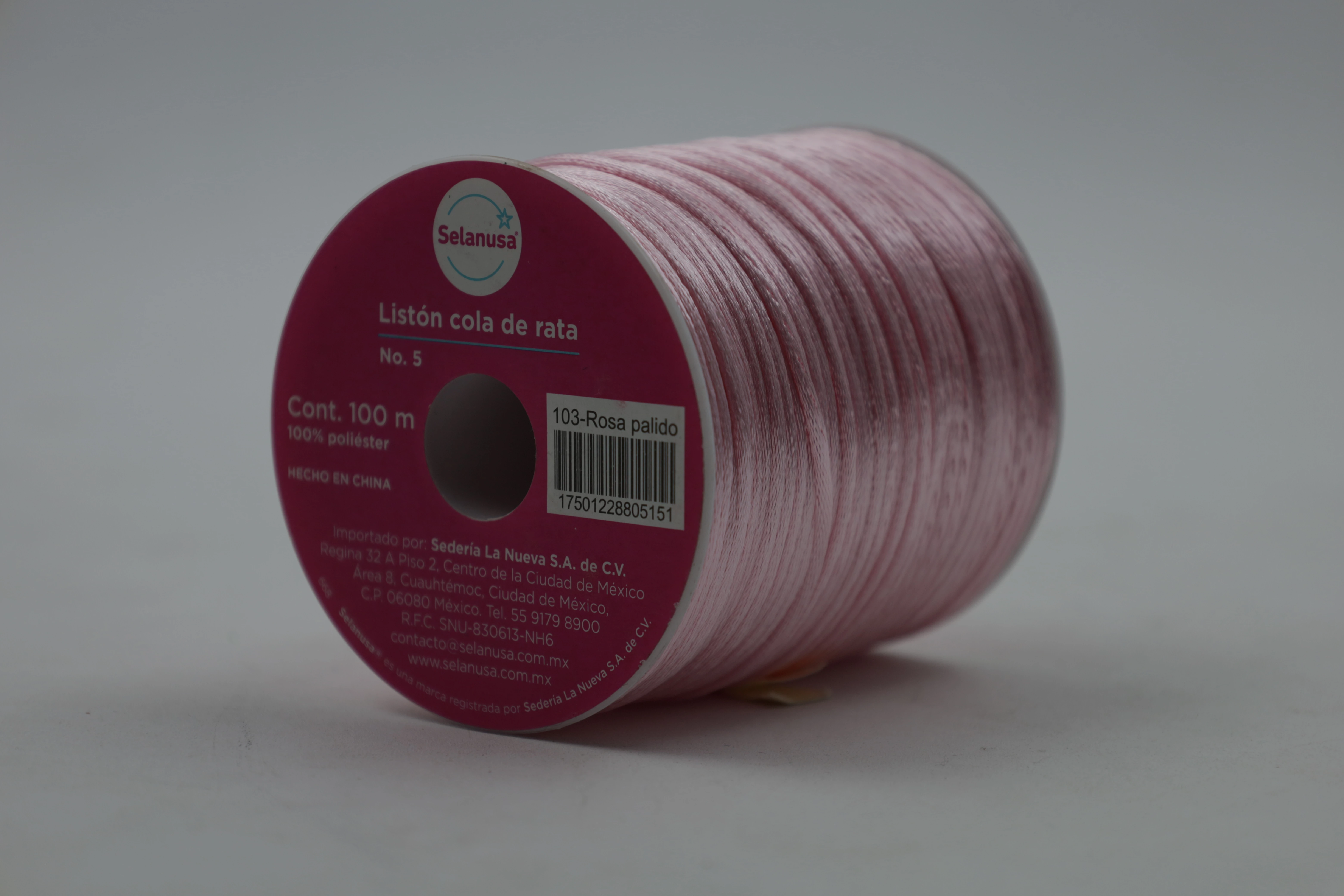 LISTON COLA DE RATA 100M NO. 5  103ROSA PALIDO