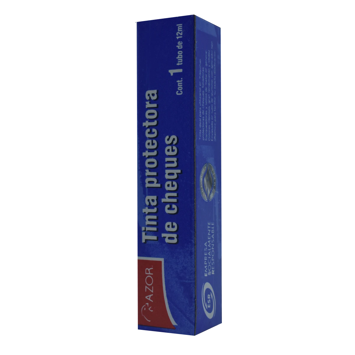 TINTA PROTECTORA CHEQUES 12ML NEGRA