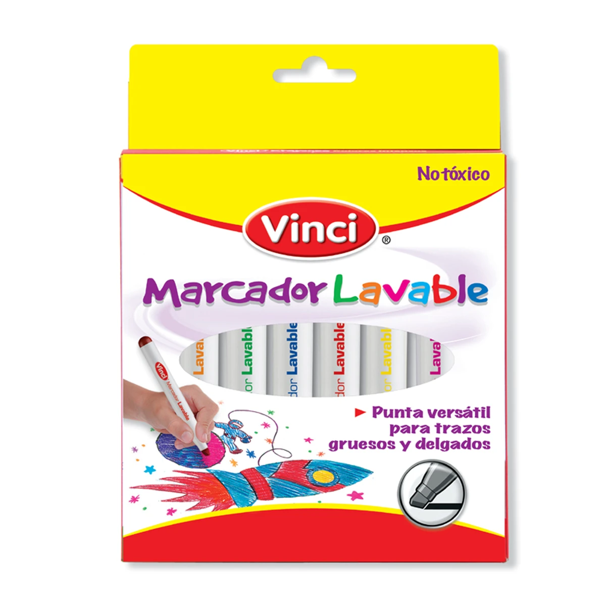 MARCADOR LAVABLE VINCI C/12 COL 37412