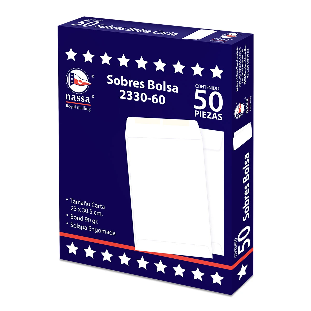 SOBRE BOND CARTA 90G C/50 ENGOMADO 233060