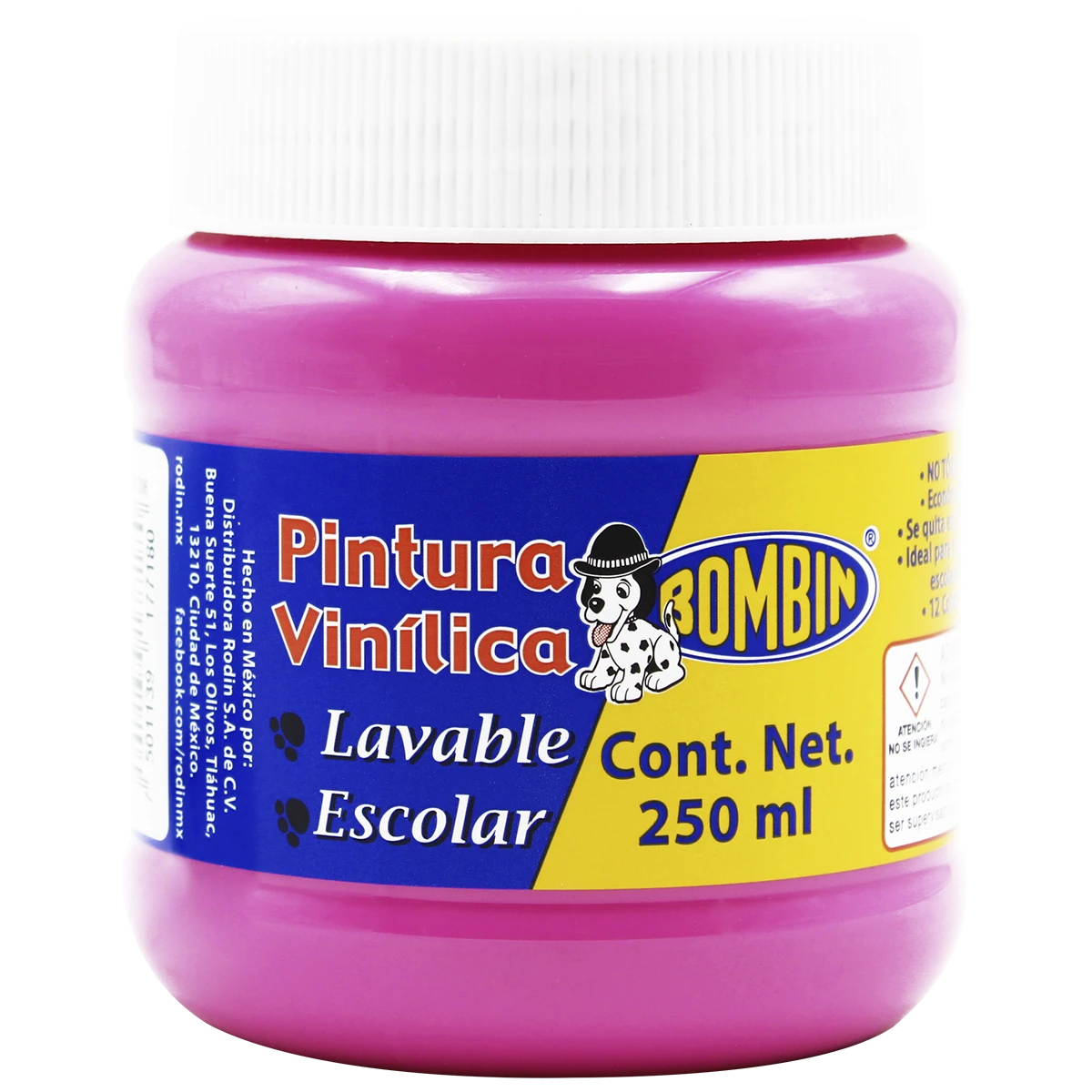 PINTURA VINILICA BOMBIN 250ML ROSA