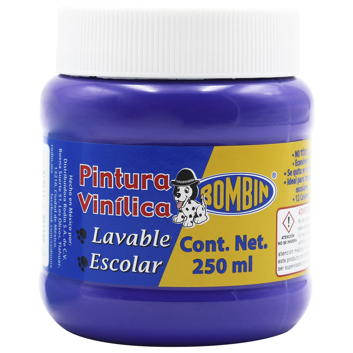 PINTURA VINILICA BOMBIN 250ML MORADO