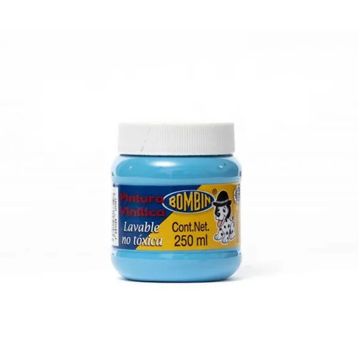 PINTURA VINILICA BOMBIN 250ML AZUL CLARO