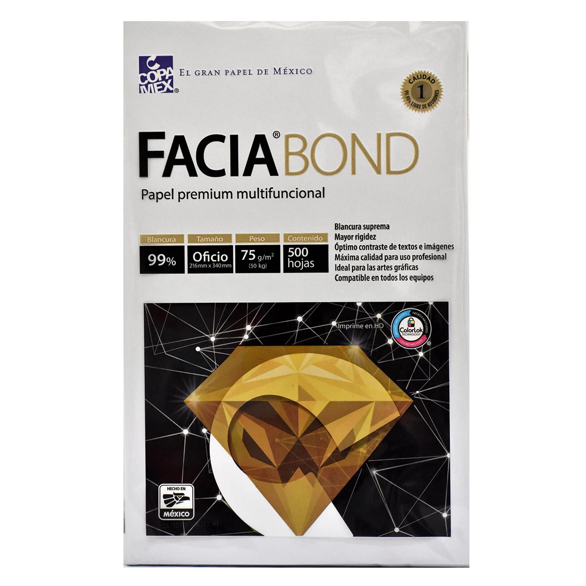 PAPEL FACIA BOND OFICIO C/500