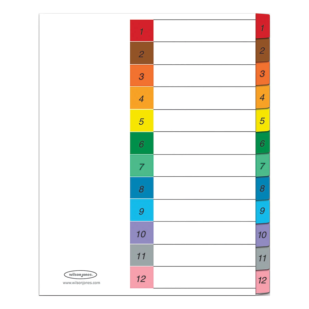 SEPARADOR CARTA MULTIDEX 12 DIV P0445