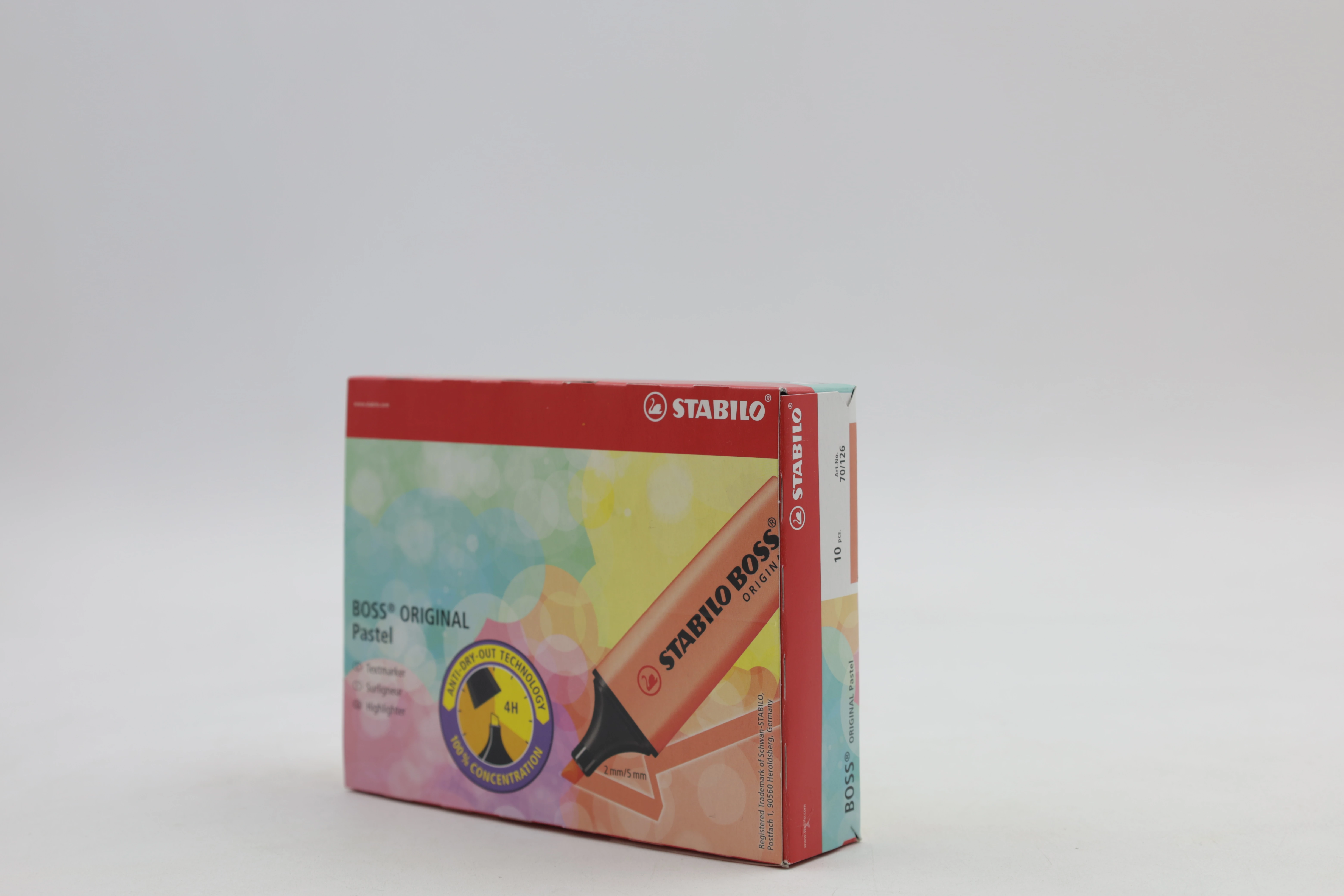 MARCATEXTOS BOSS C/10 70/126 PASTEL DURAZNO
