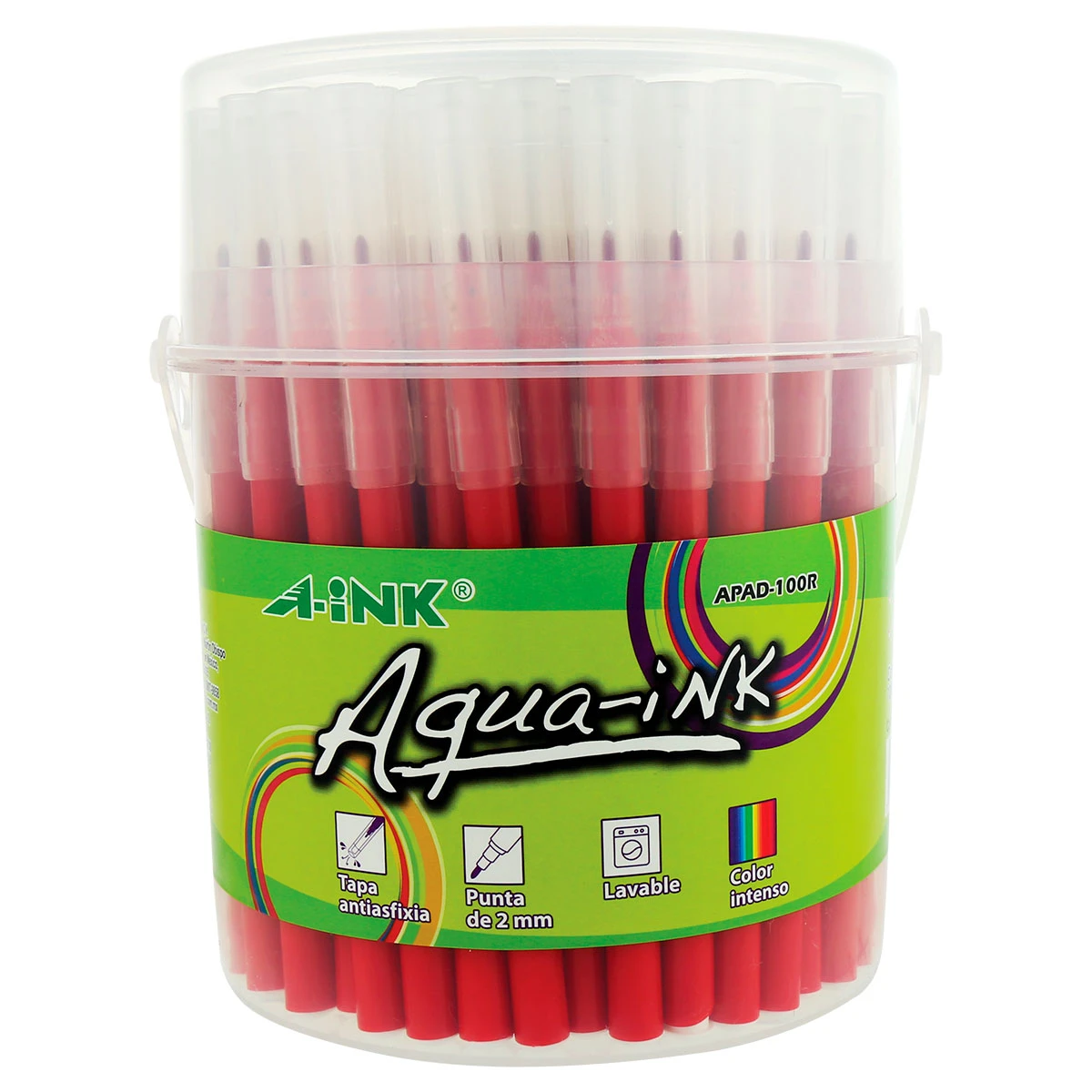 PLUMON DELGADO AQUA-INK APAD-12 ROJO