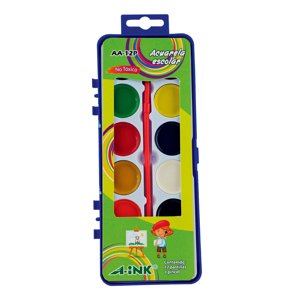 ACUARELA AINK C/12 COL AA-12P