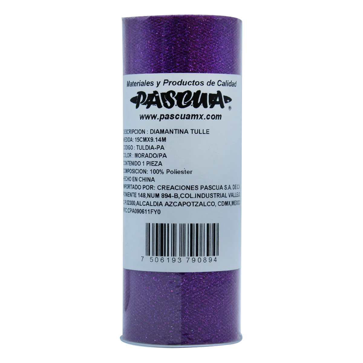 TUL DIAMANTADO 15X9.14MTS MORADO