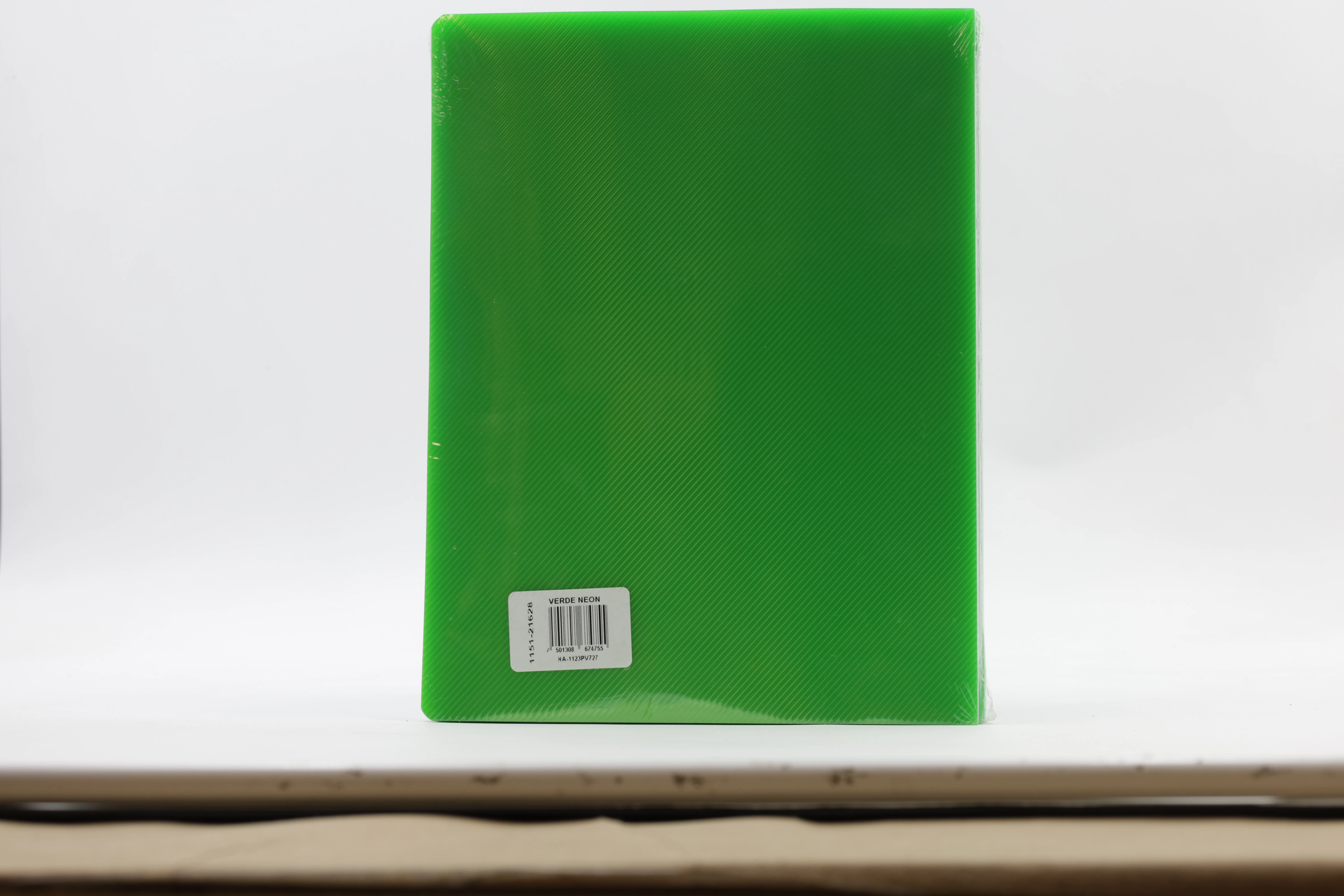 CUBIERTA CARTA ESTRIADA 14PTS C/50 VERDE NEON