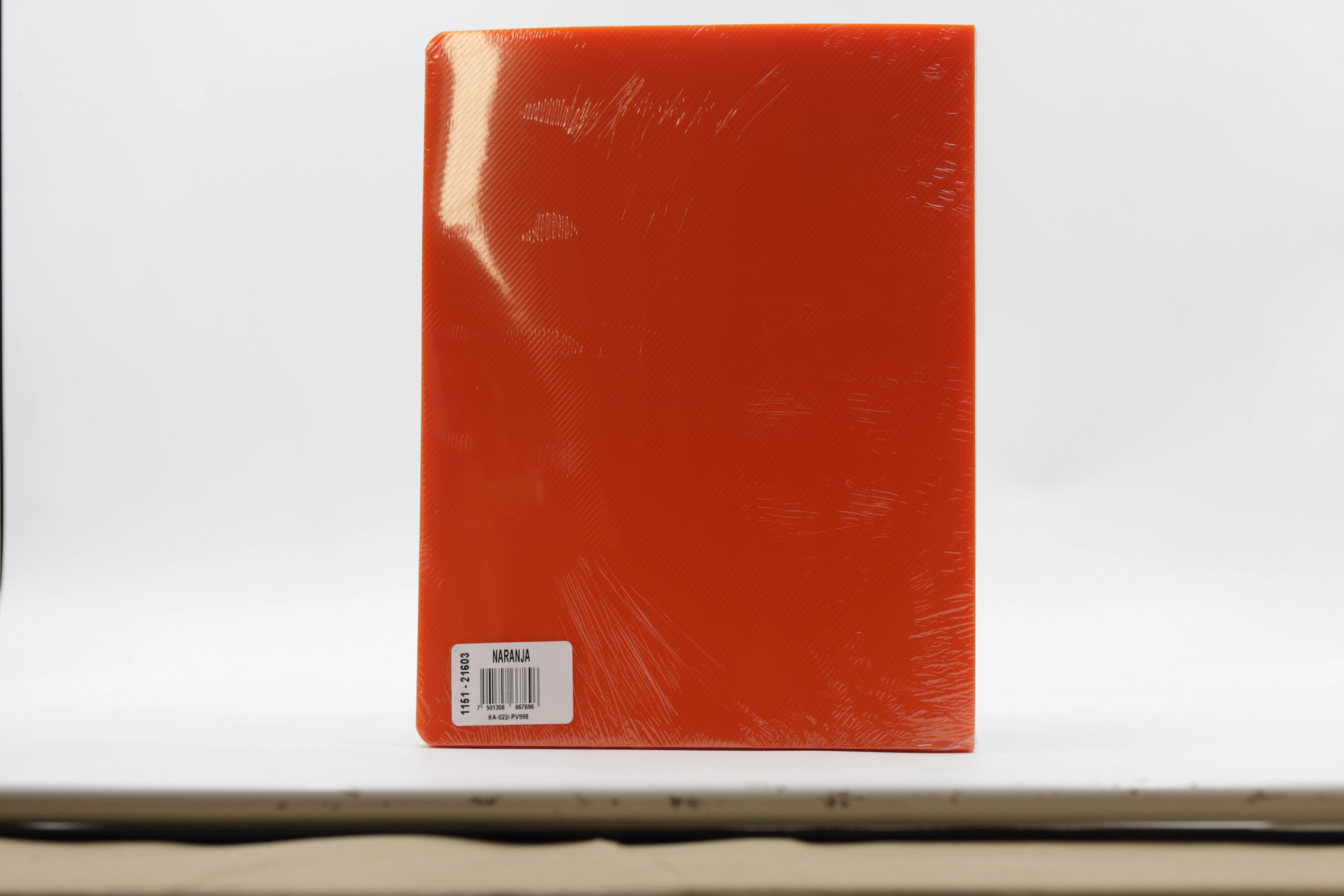 CUBIERTA CARTA ESTRIADA 14PT C/50 NARANJA