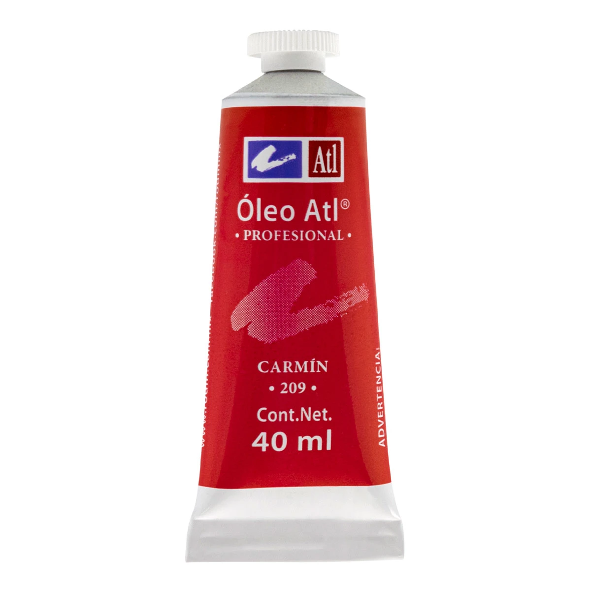 PINTURA OLEO ATL 40ML 209 CARMIN