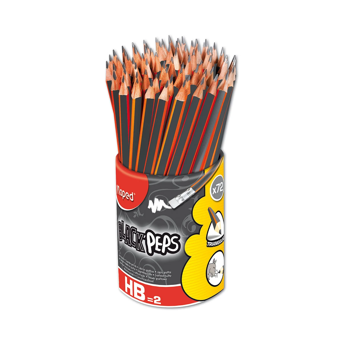 LAPIZ DE GRAFITO NO. 2 C/72 BLACK PEPS 851759ZT