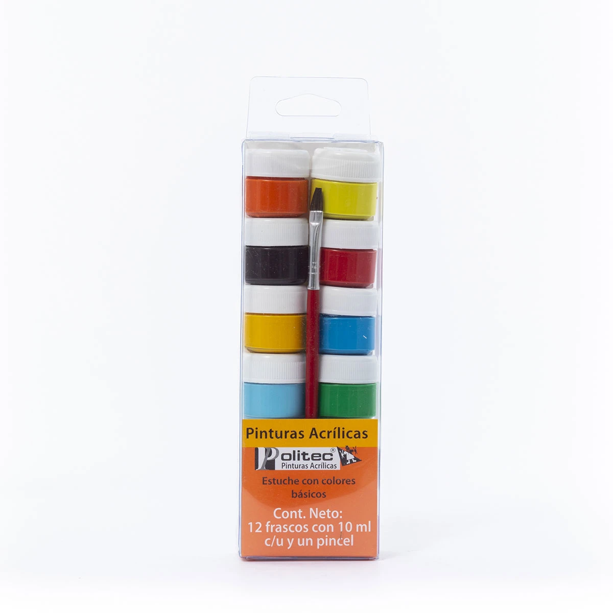 PINTURA ACRILICA POLITEC 10ML C/12 BASICOS