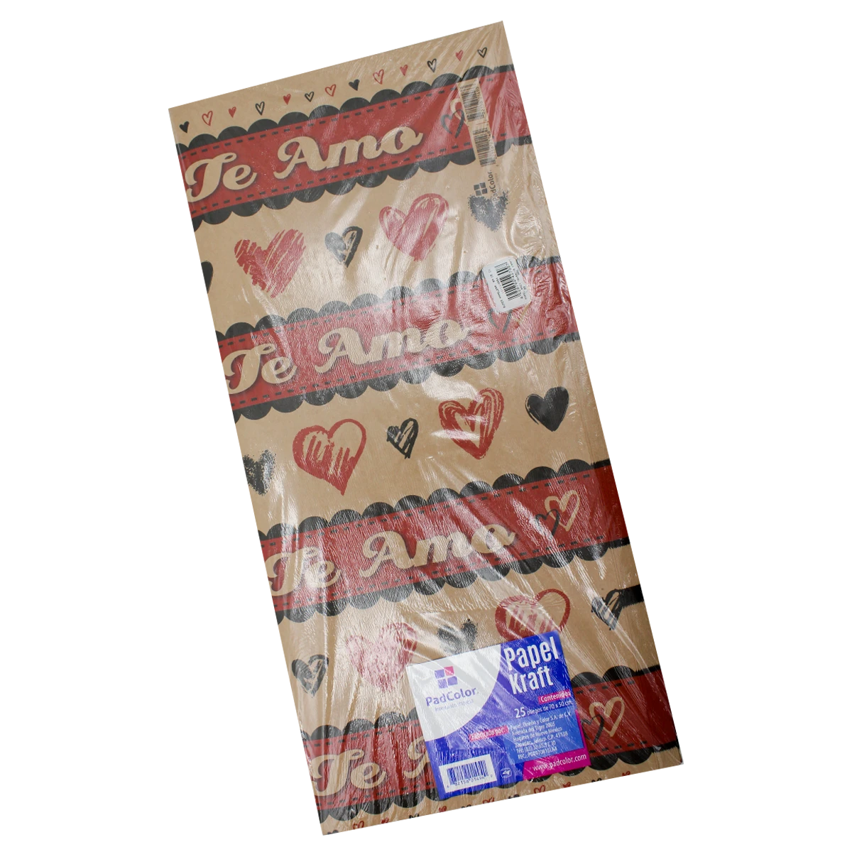 PAPEL PADI 70X50CMS KRAFT C/25 14 FEBRERO
