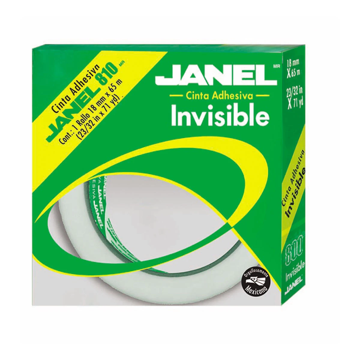 CINTA INVISIBLE 810 100BL 18MM X 65MTS
