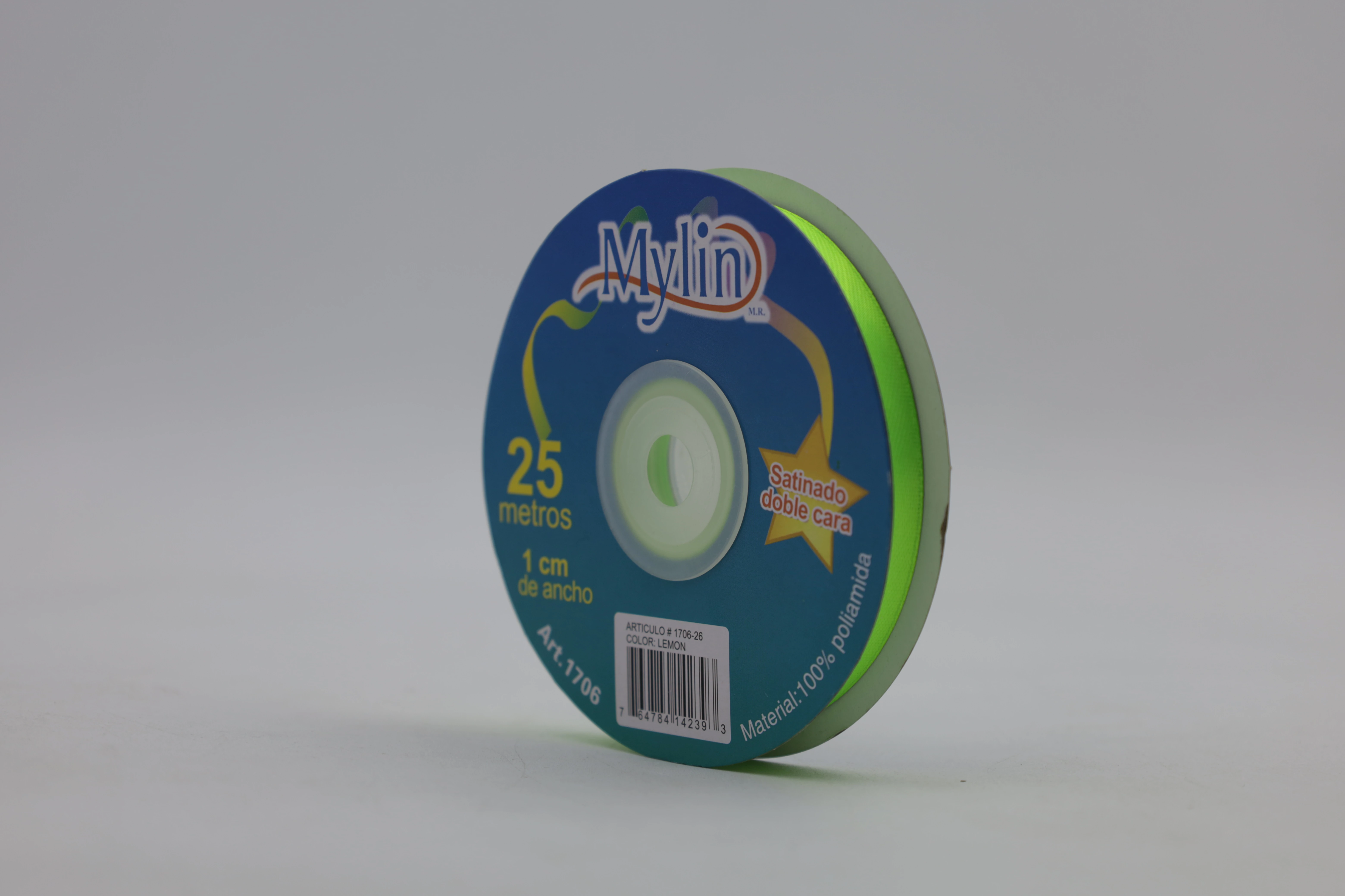 LISTON SATINADO 10 X 25MTS 1706 LIMON