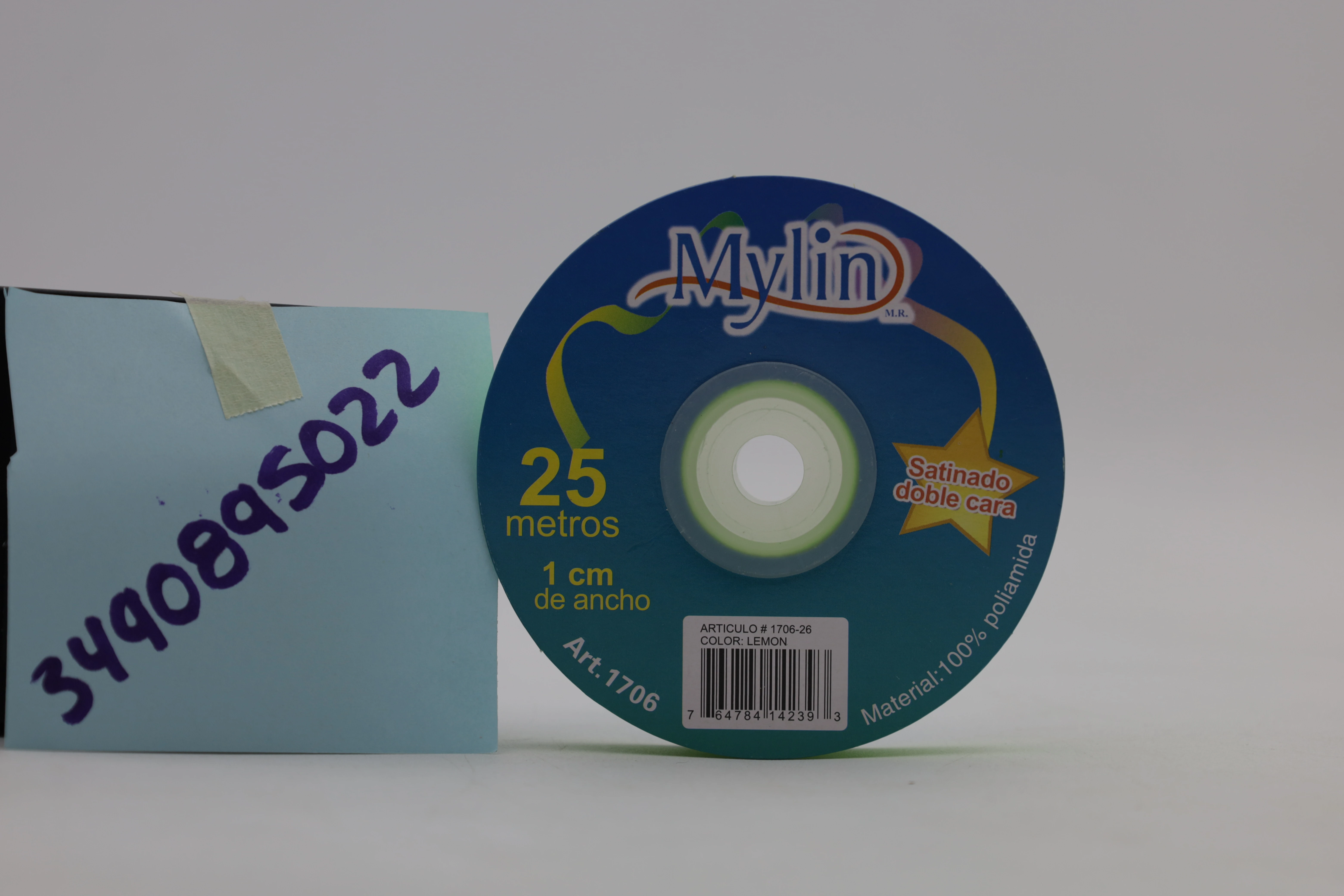 LISTON SATINADO 10 X 25MTS 1706 LIMON