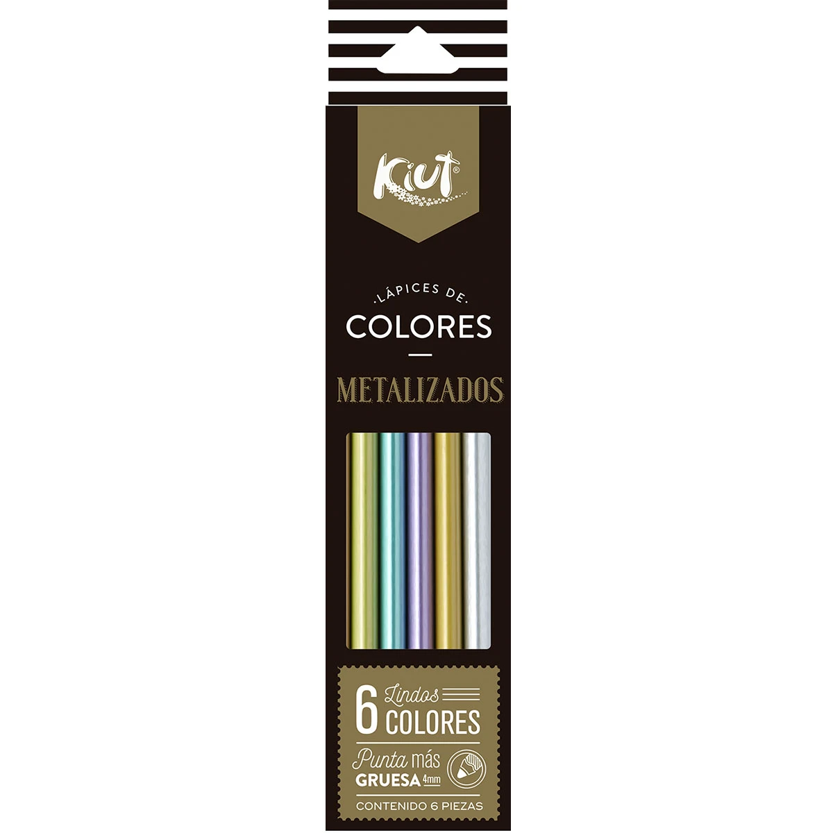 COLORES KIUT METALIZADO C/6 550755