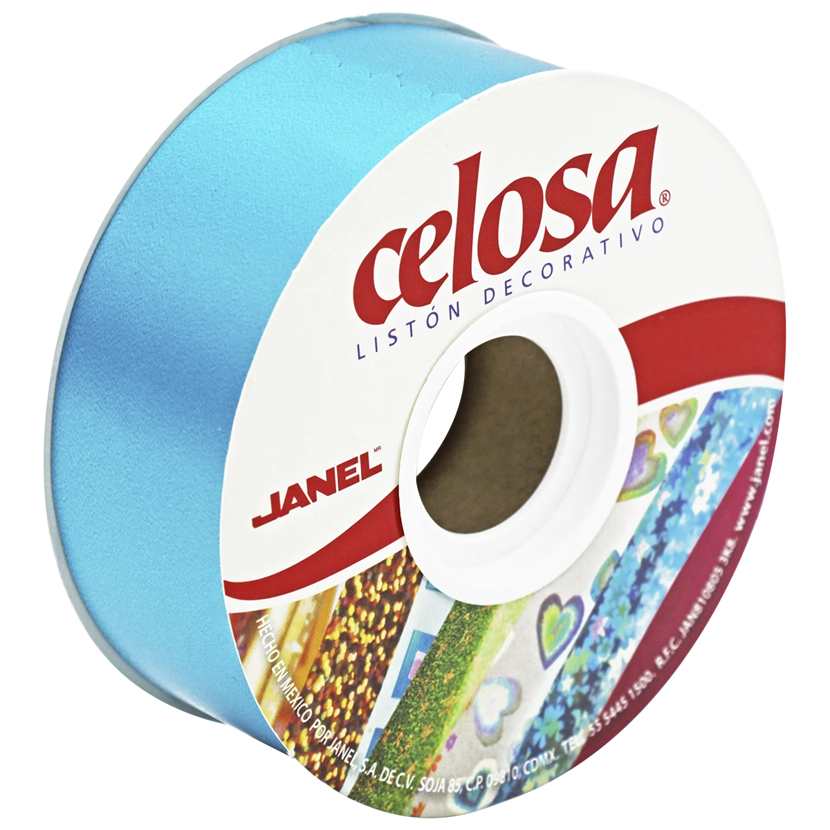 LISTON CELOSA 019 LISO NO. 9 AZUL TURQUESA