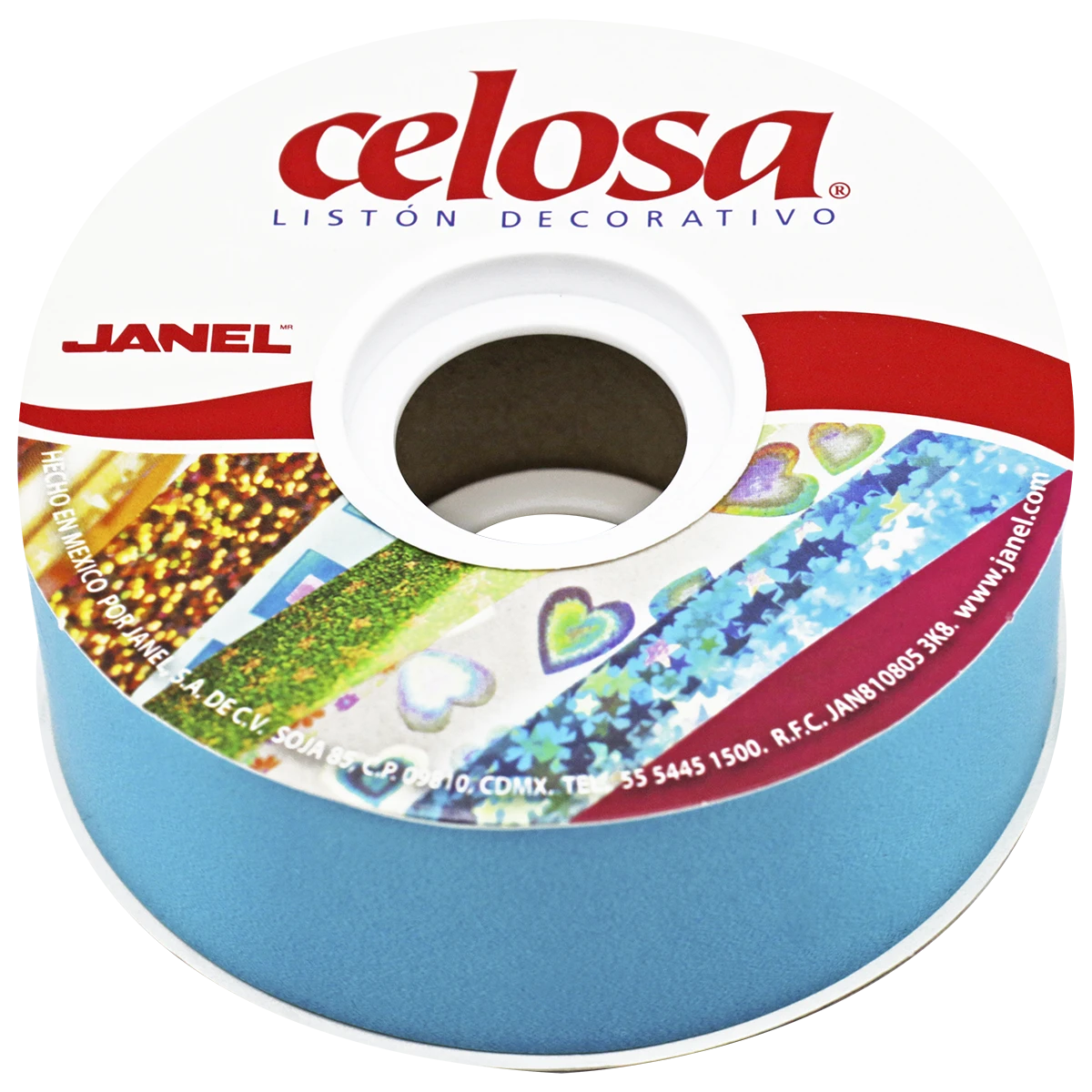LISTON CELOSA 019 LISO NO. 9 AZUL TURQUESA