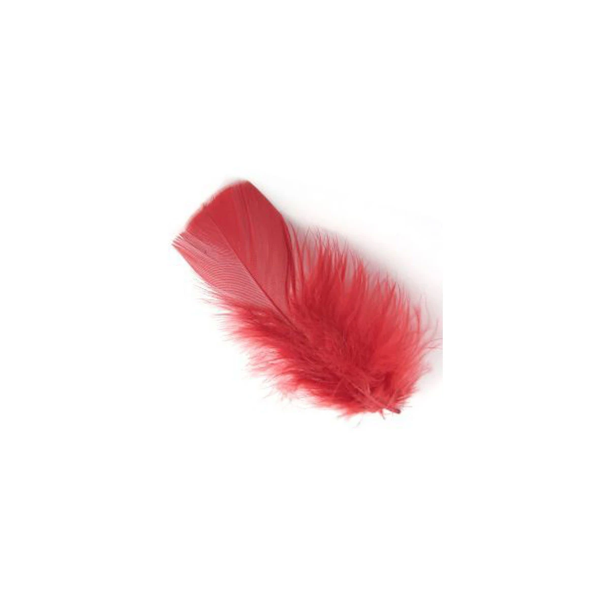 PLUMA DE PAVO 10GRS ROJO