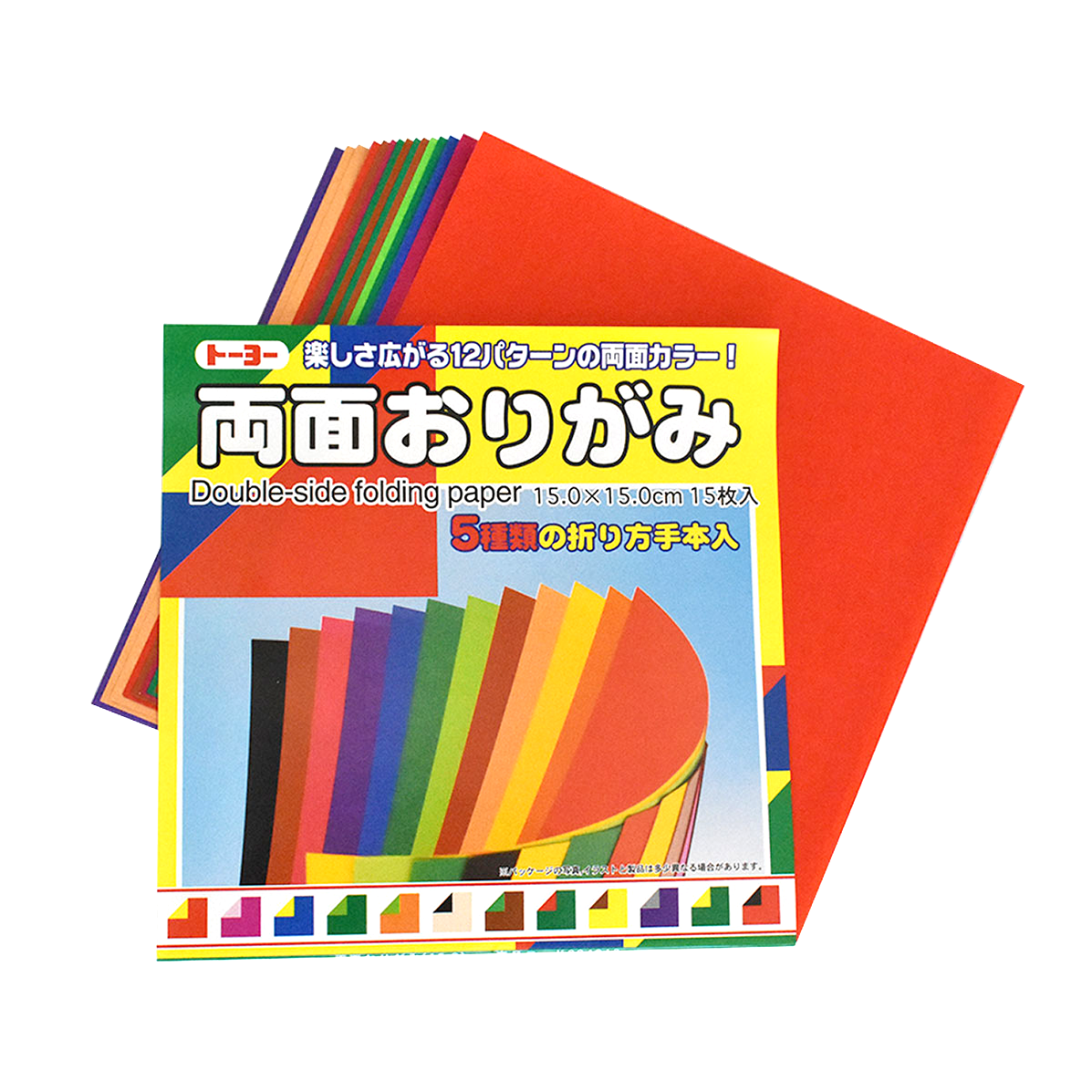 PAPEL ORIGAMI 72GR 15CM X 15CM C/15 4013