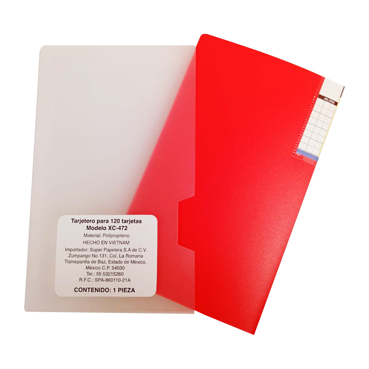 TARJETERO PARA 120 TARJETAS XC-472