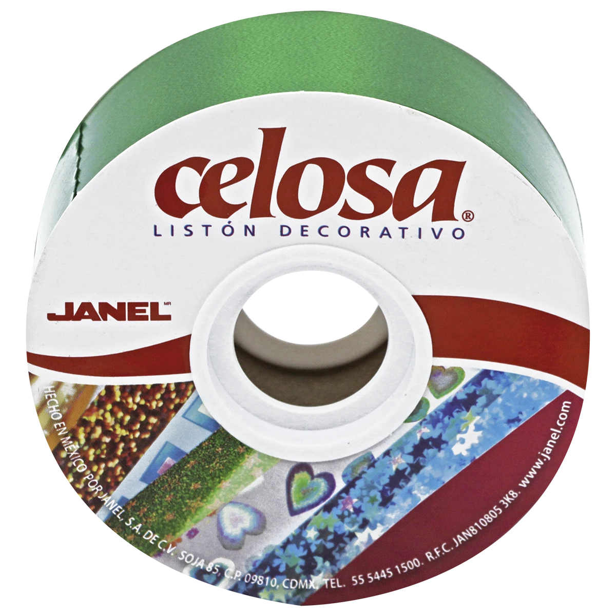 LISTON CELOSA 019 LISO NO. 9 VERDE BANDERA.
